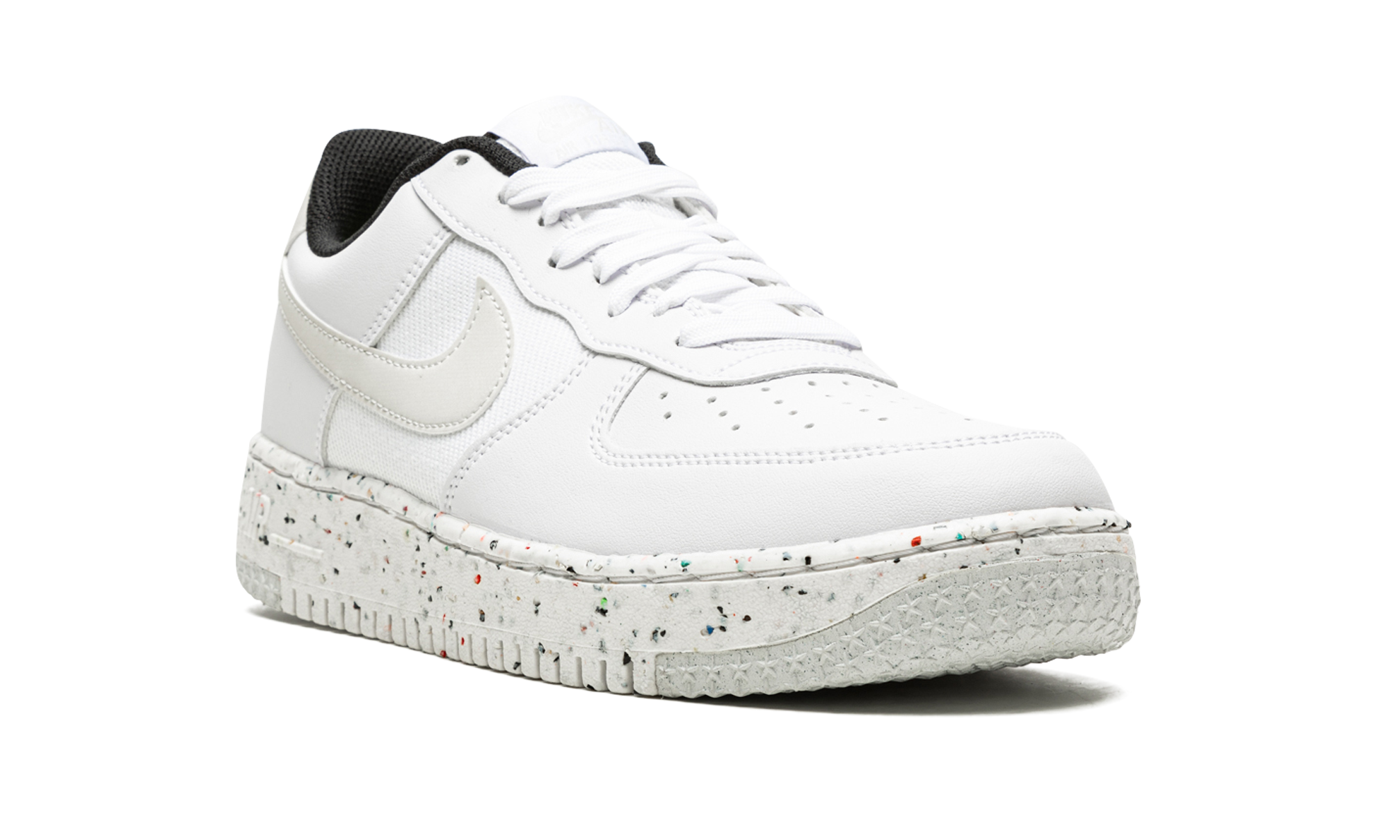 nike air force 1 low crater next nature white speckled sole+DH8083-100+diagnol right view