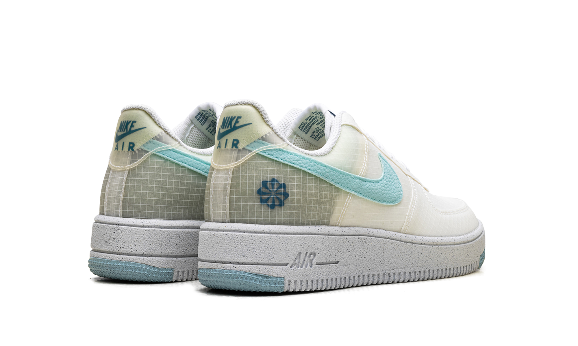 nike air force 1 low crater white copa gs+DC9326-100+diagnol right behind view