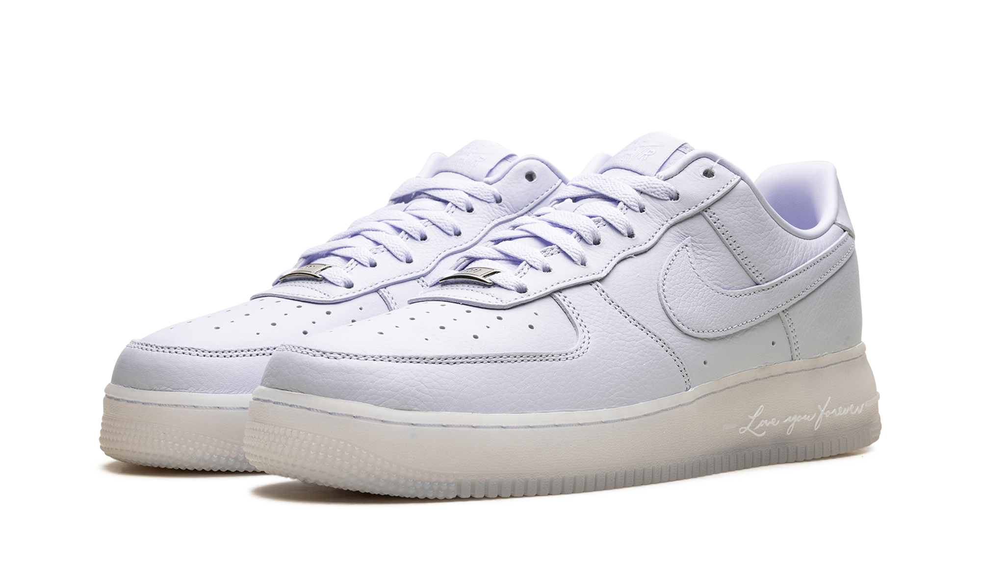 nike air force 1 low drake nocta certified lover boy palest purple+CZ8065-500+diagnol left view