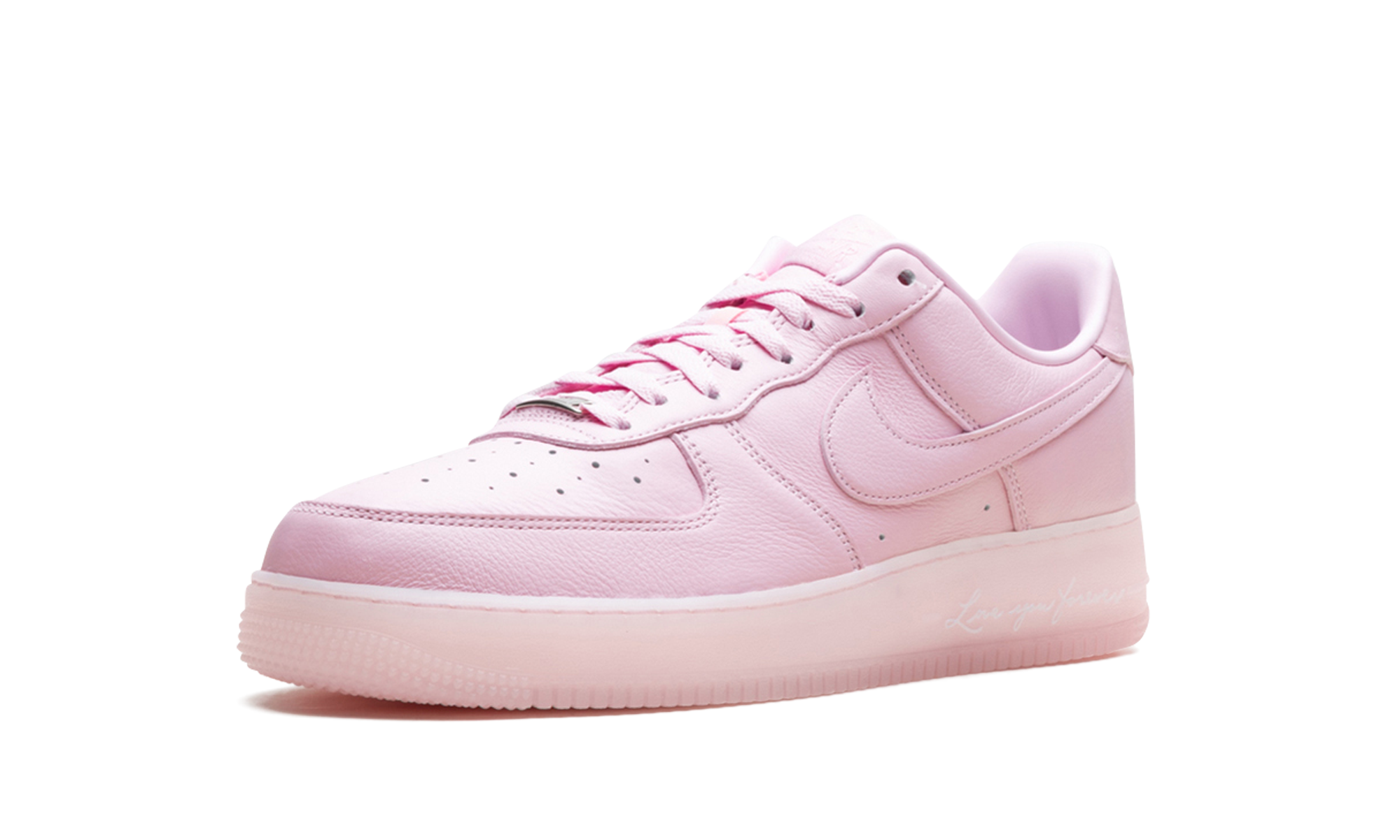 nike air force 1 low drake nocta certified lover boy pink foam+CZ8065-600+left diagnol single view