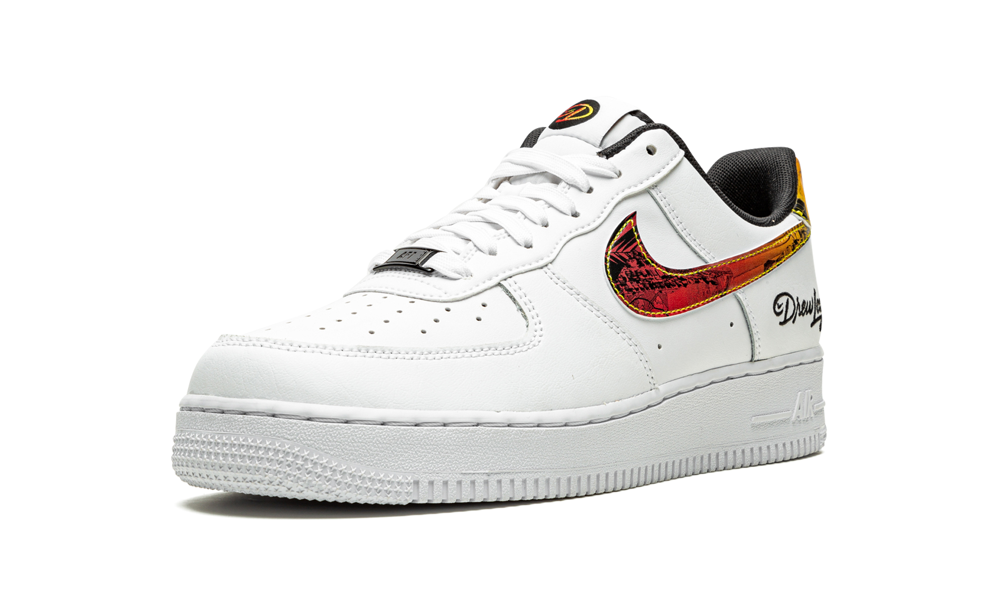 nike air force 1 low drew league 2021+DM7578-100+left diagnol single view