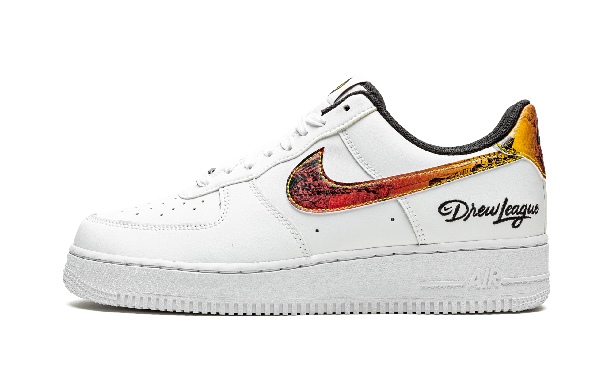 nike air force 1 low drew league 2021+DM7578-100+diagnol right view 1