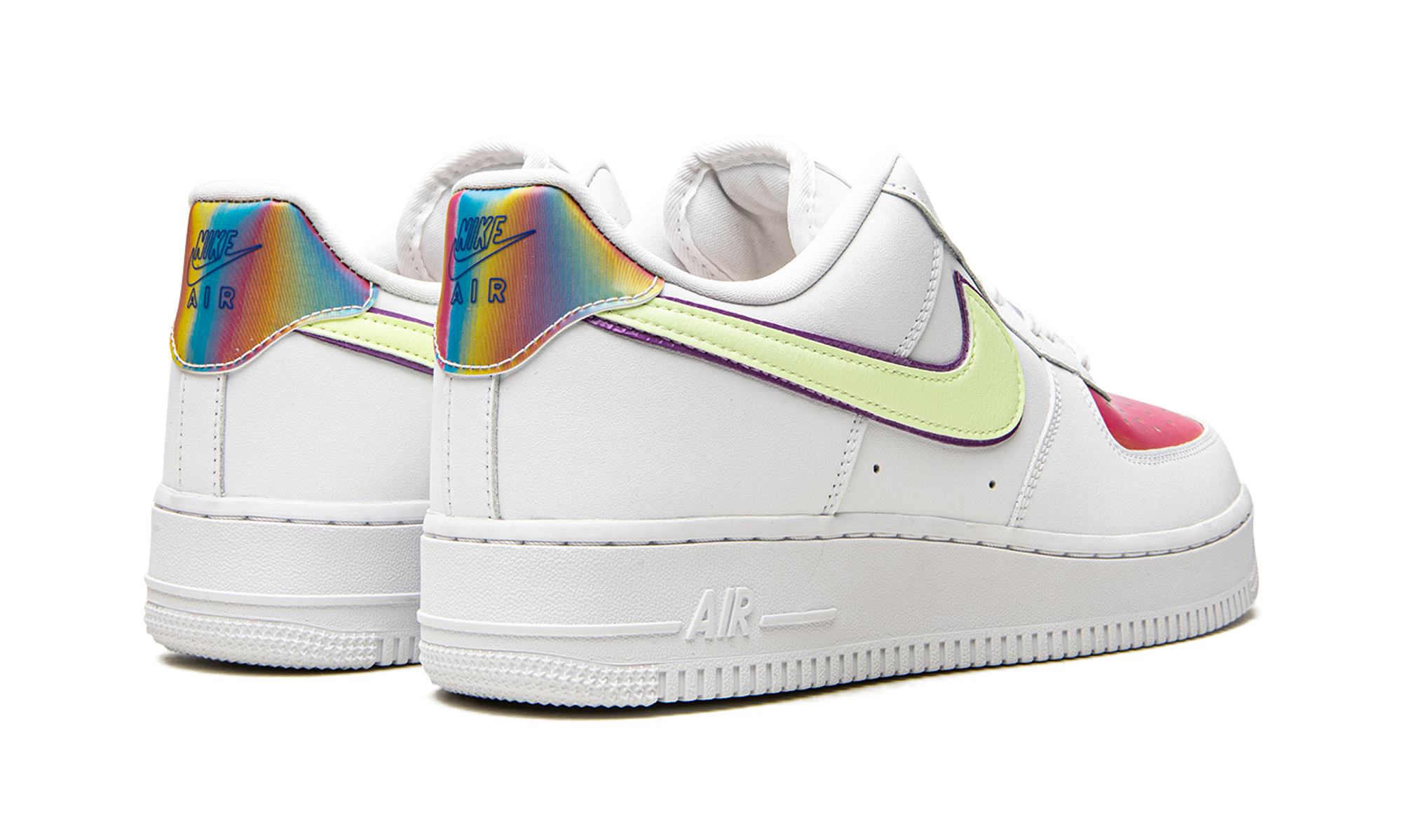 nike air force 1 low easter 2020 women s+CW0367-100+diagnol right behind view