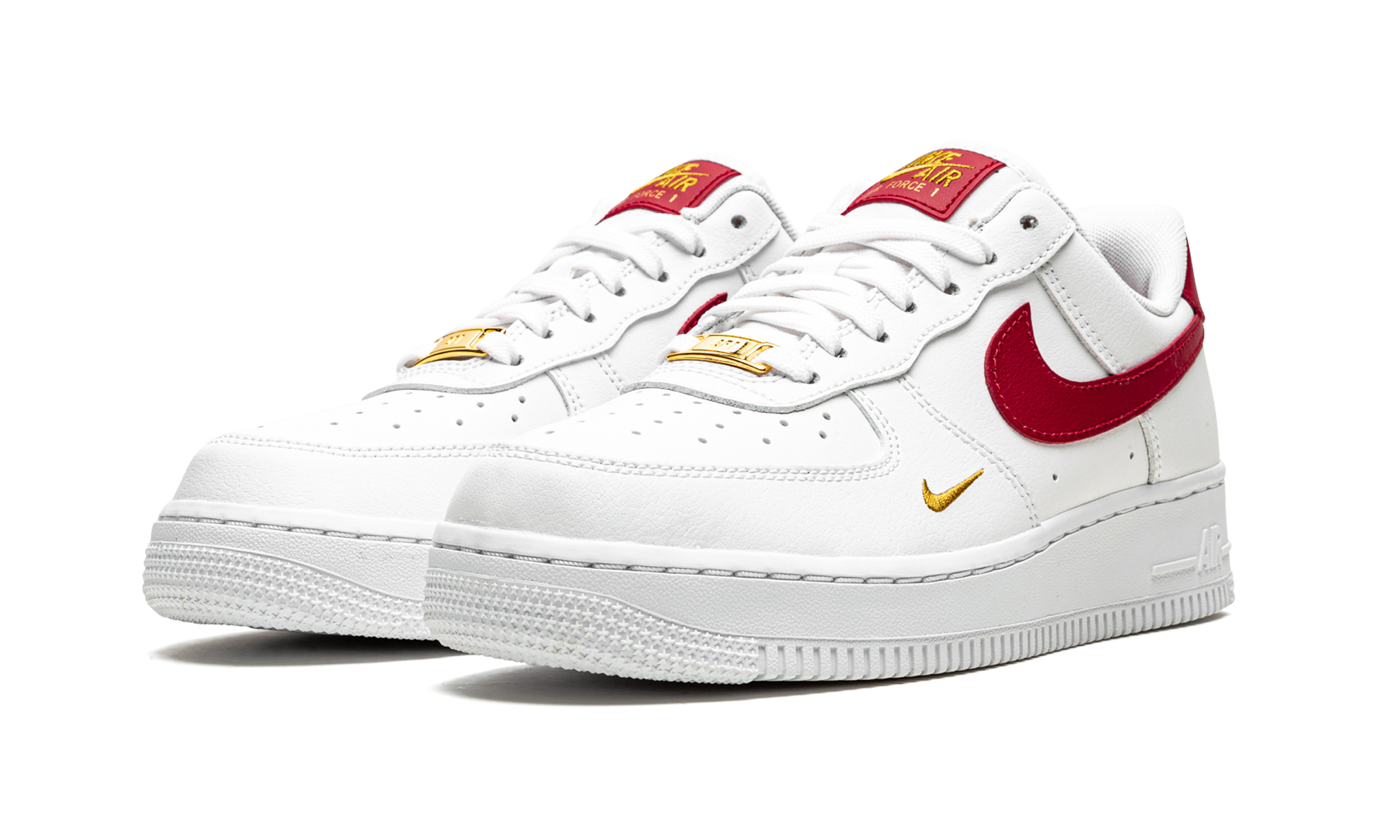 nike air force 1 low essential gym red mini swoosh women s+CZ0270-104+diagnol left view