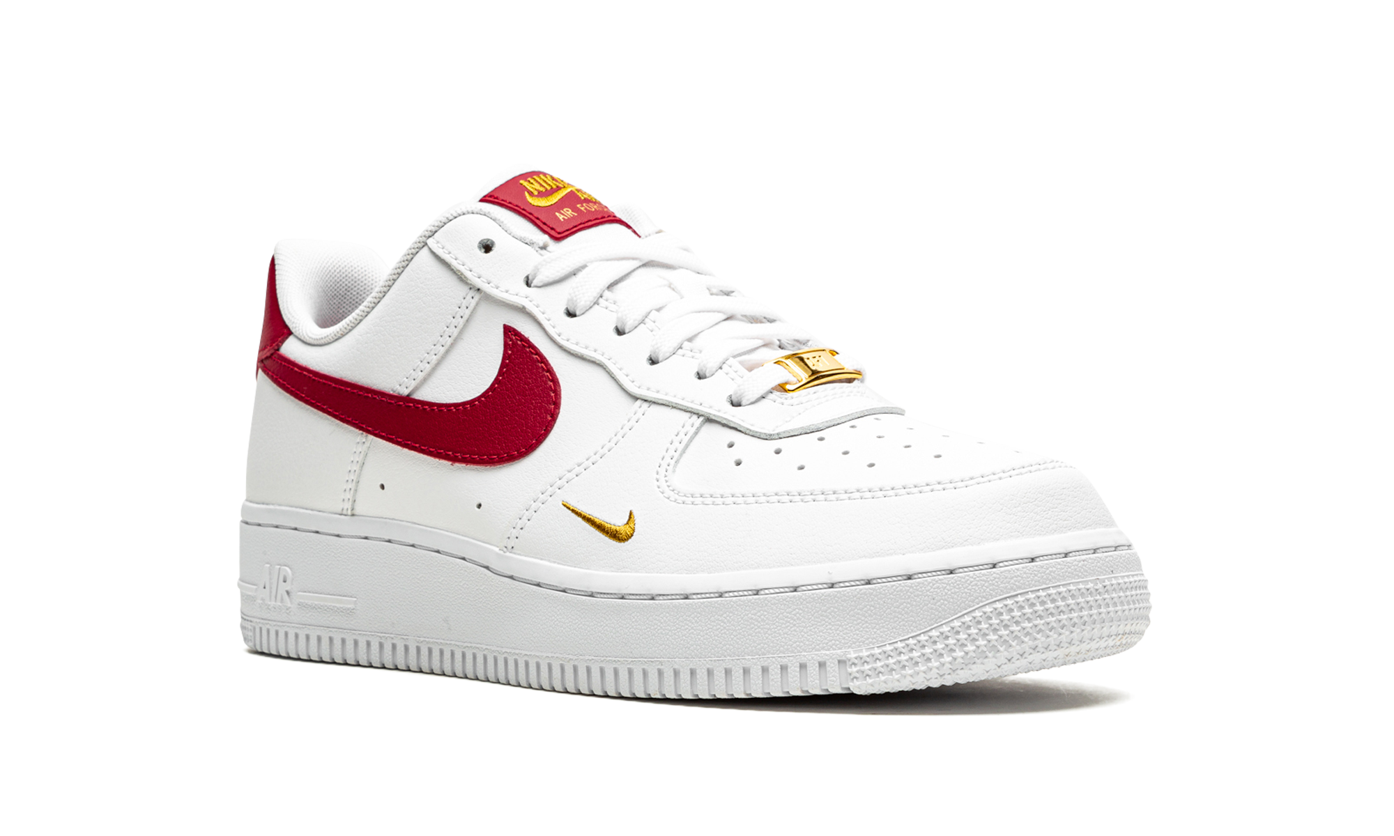 nike air force 1 low essential gym red mini swoosh women s+CZ0270-104+diagnol right view