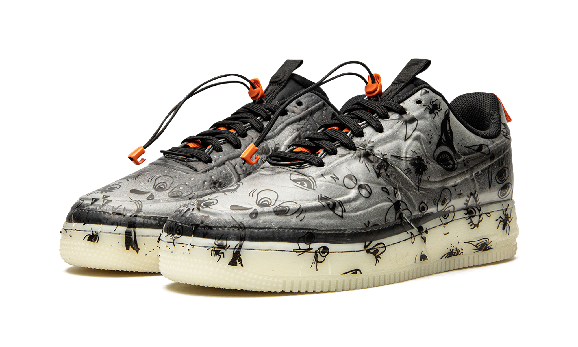 nike air force 1 low experimental halloween+DC8904-001+diagnol left view