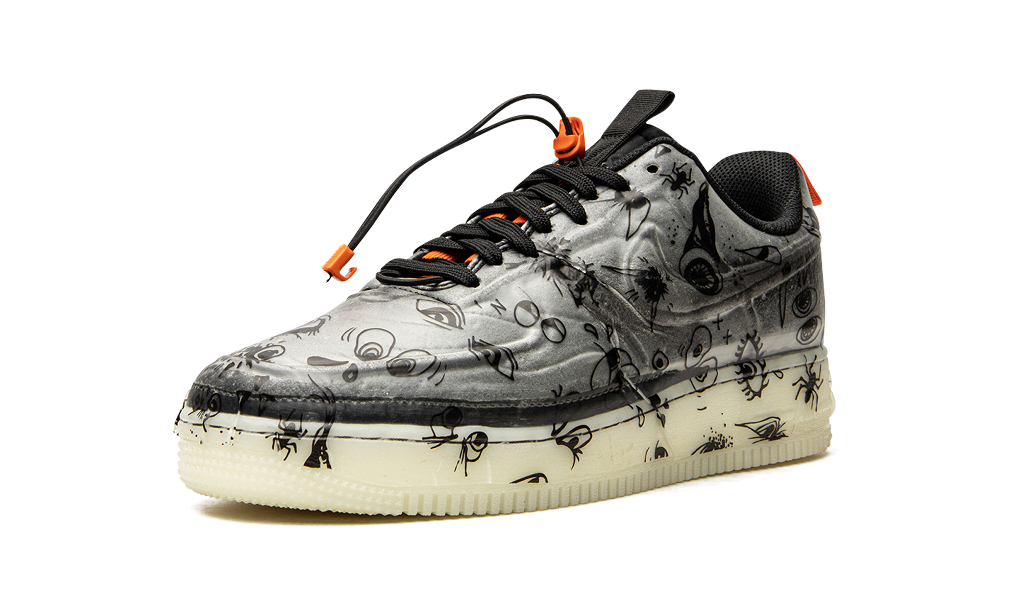 nike air force 1 low experimental halloween+DC8904-001+left diagnol single view