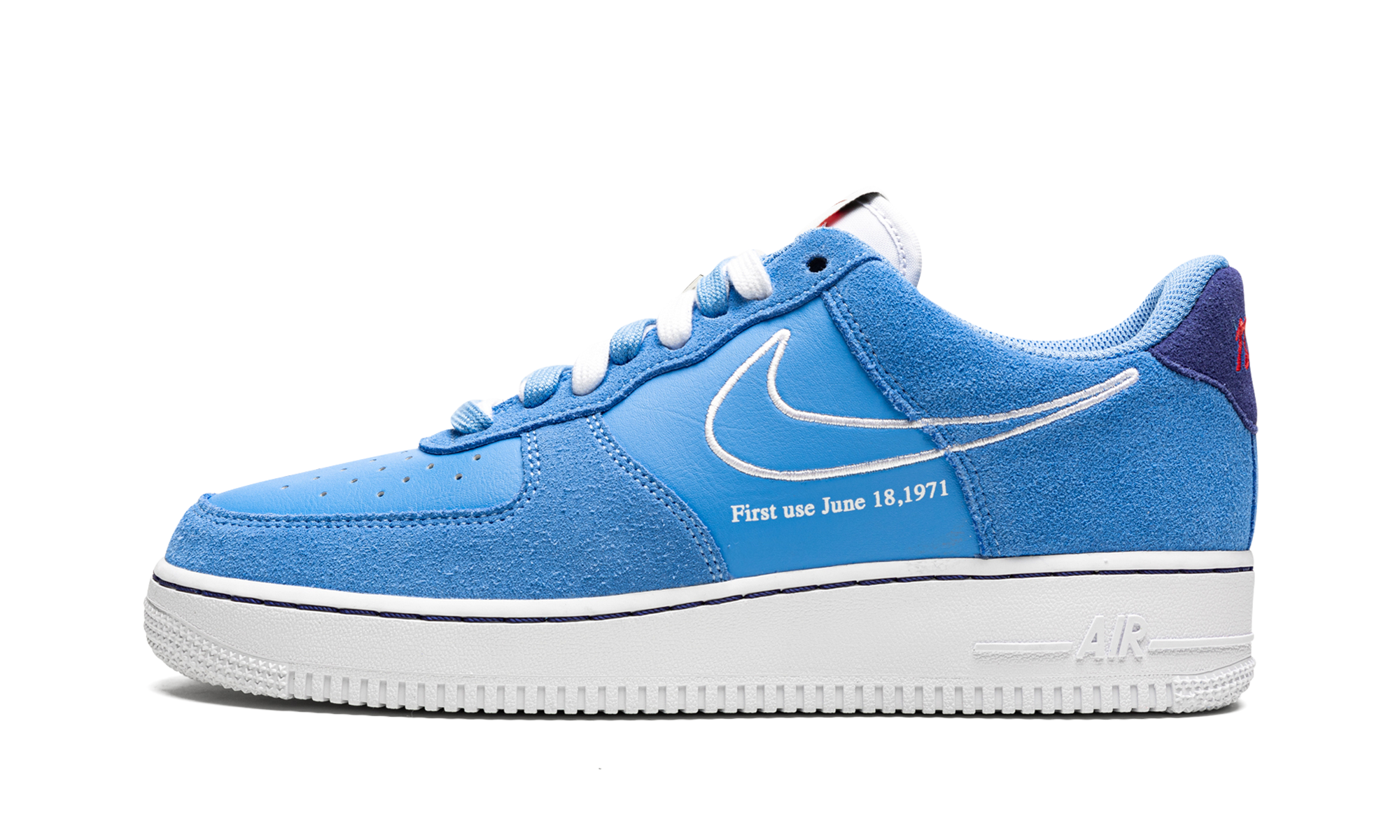 nike air force 1 low first use university blue+DB3597-400+diagnol right view 1