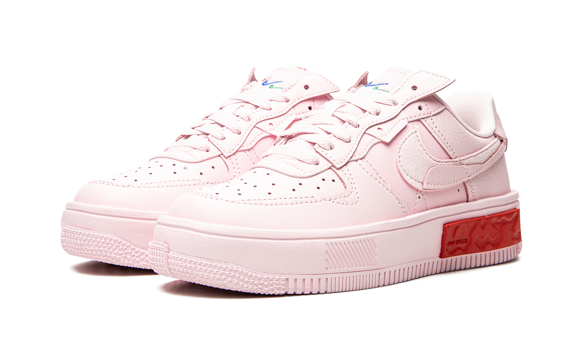 nike air force 1 low fontanka foam pink women s+DA7024-600+diagnol left view