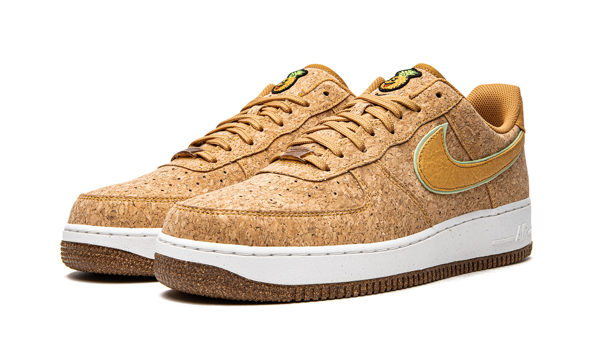 nike air force 1 low happy pineapple+DJ2536-900+diagnol left view
