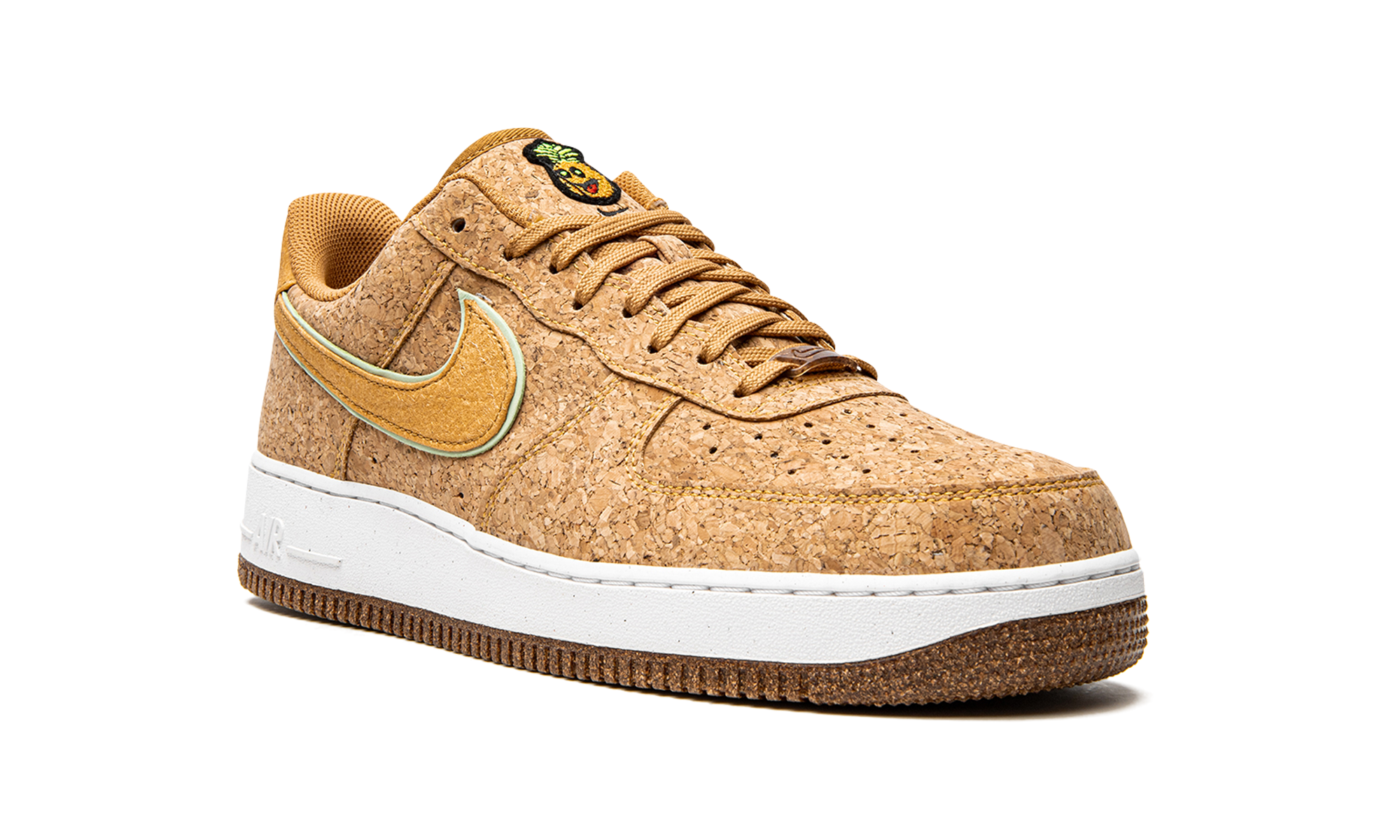 nike air force 1 low happy pineapple+DJ2536-900+diagnol right view