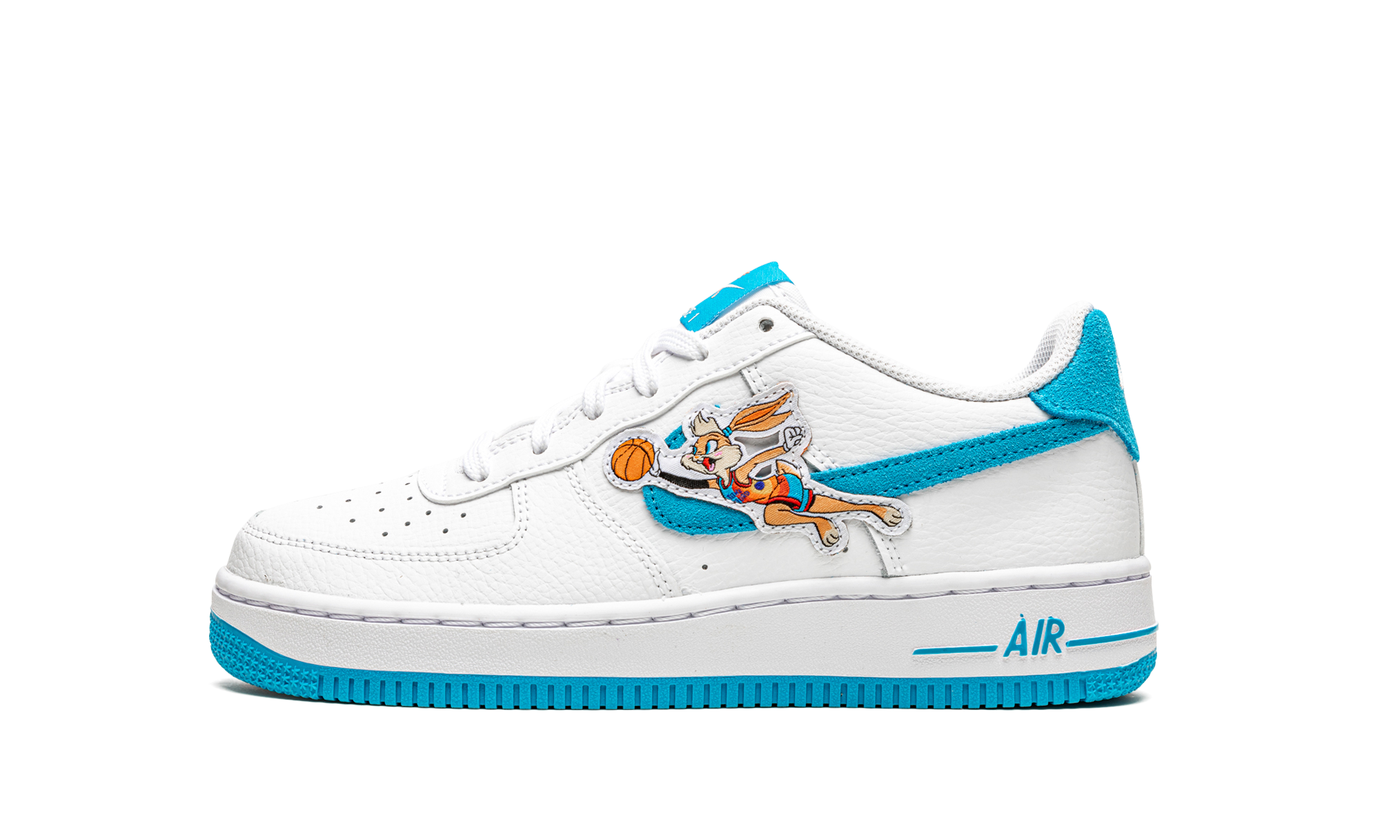 nike air force 1 low hare space jam gs+DM3353-100+diagnol right view 1