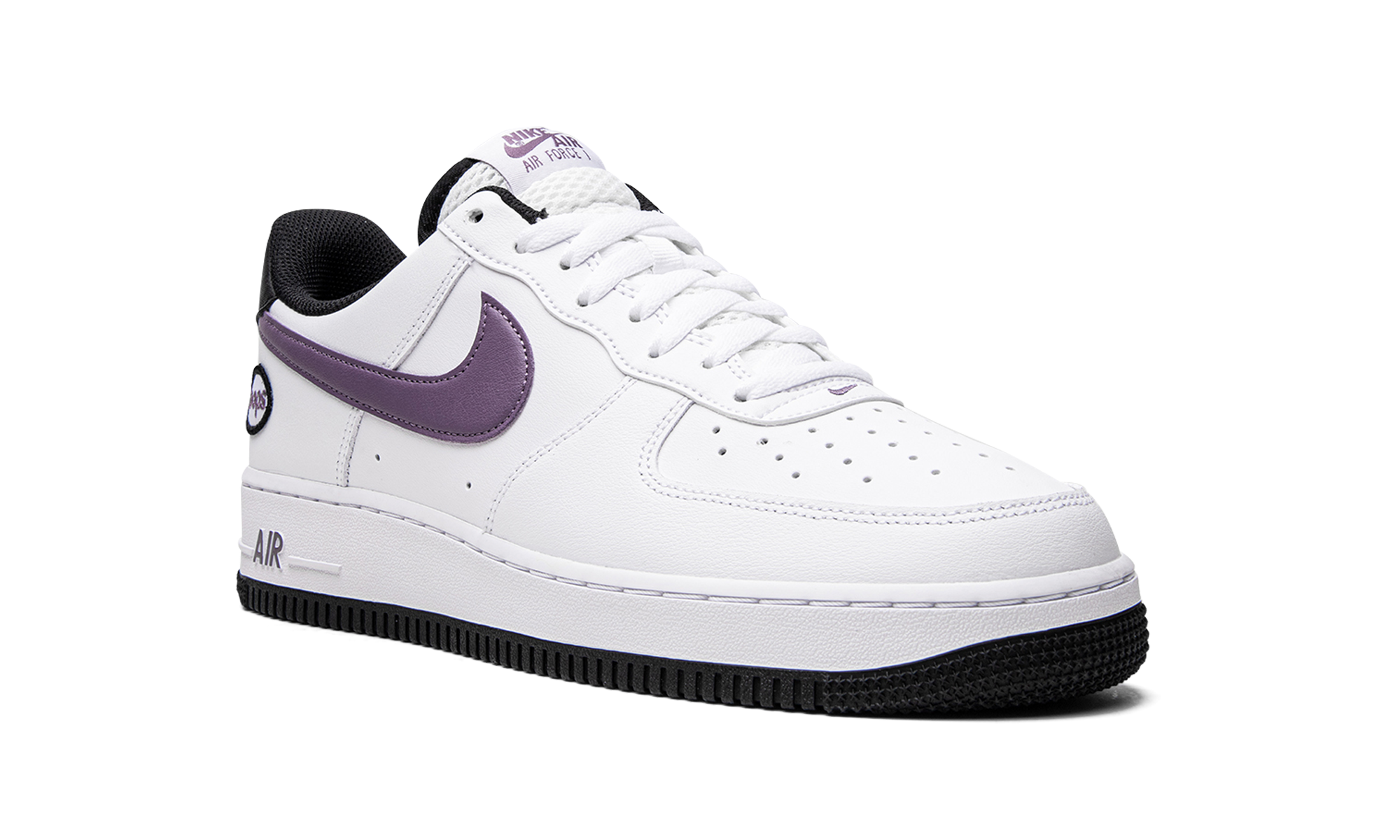 nike air force 1 low hoops white canyon purple+DH7440-100+diagnol right view