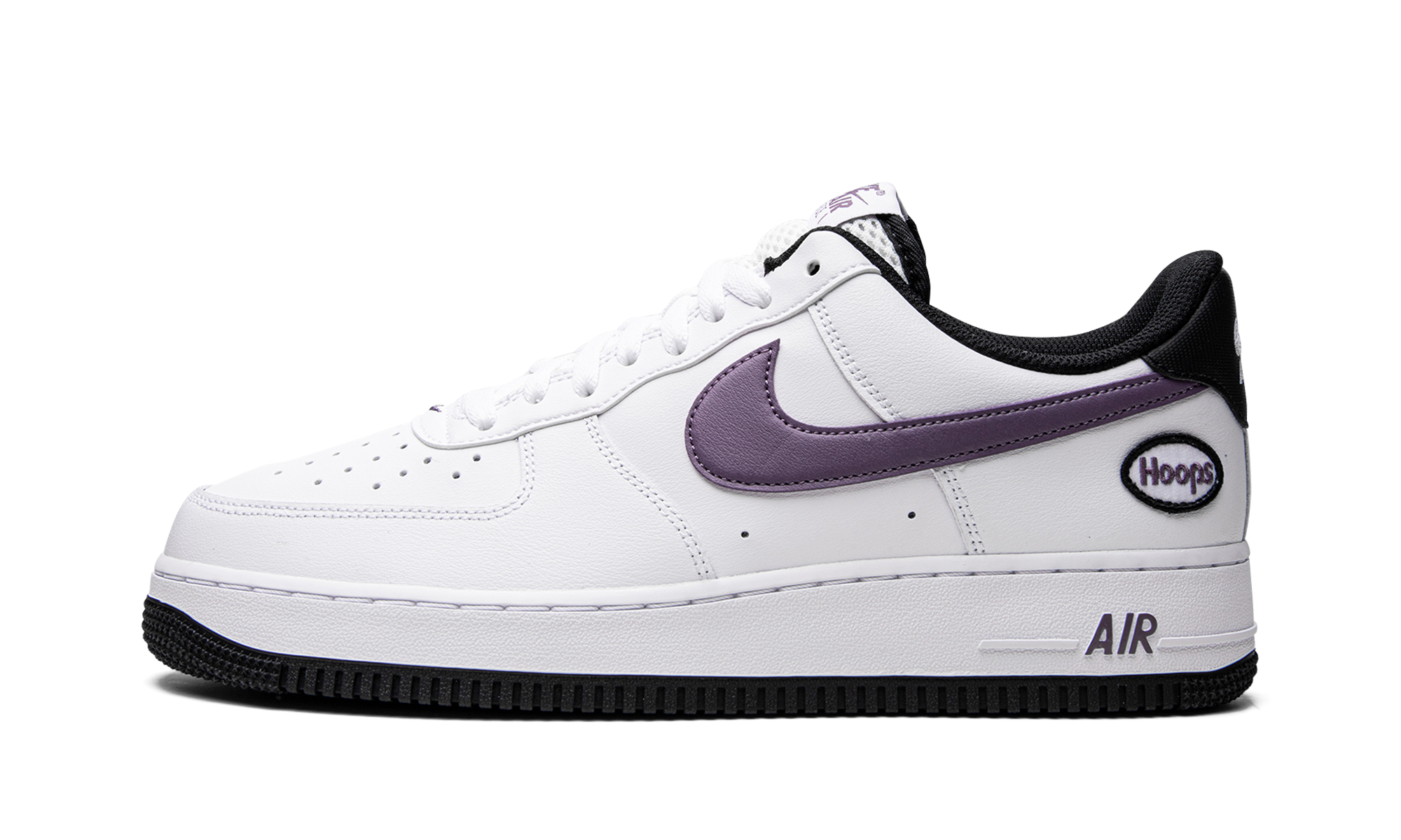 nike air force 1 low hoops white canyon purple+DH7440-100+diagnol right view 1