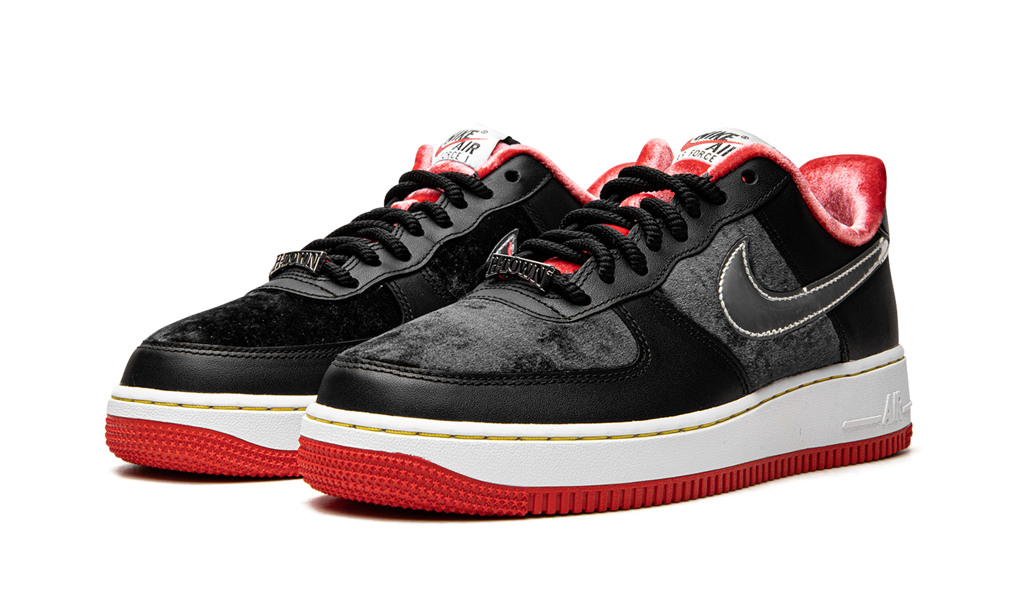 nike air force 1 low houston 2022+DZ5427-001+diagnol left view