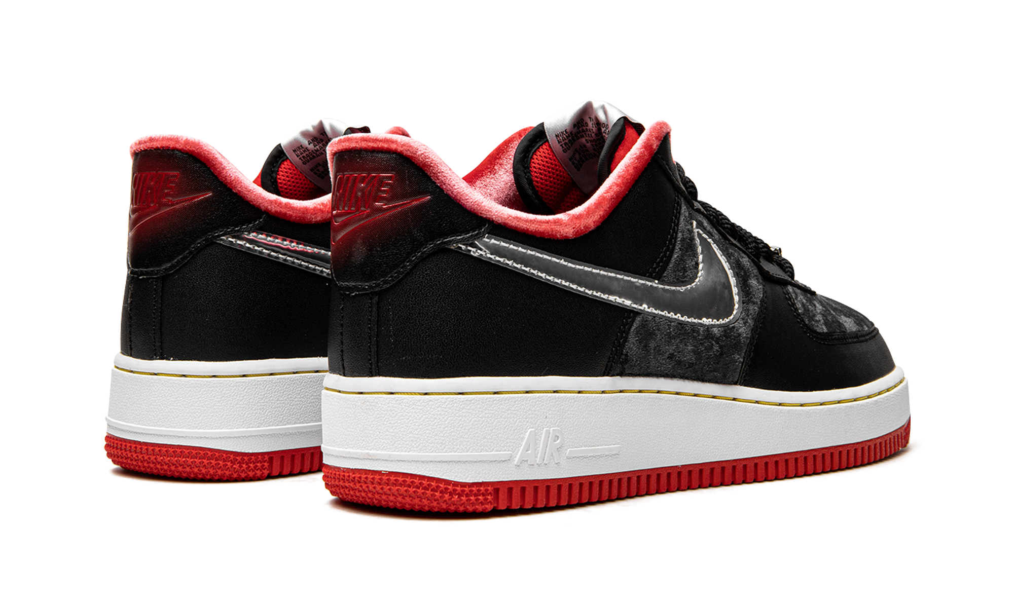 nike air force 1 low houston 2022+DZ5427-001+diagnol right behind view