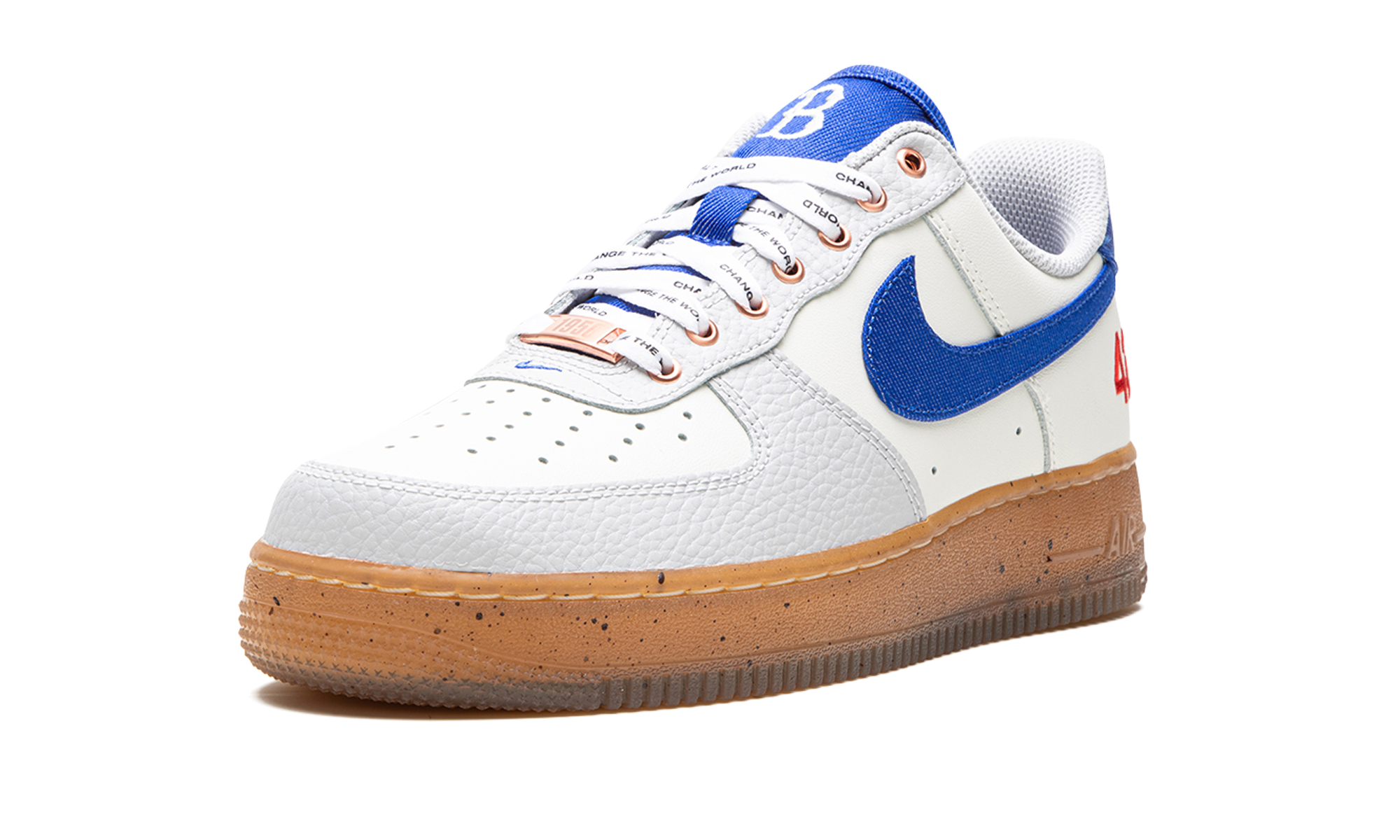 nike air force 1 low jackie robinson+FN1868-100+left diagnol single view