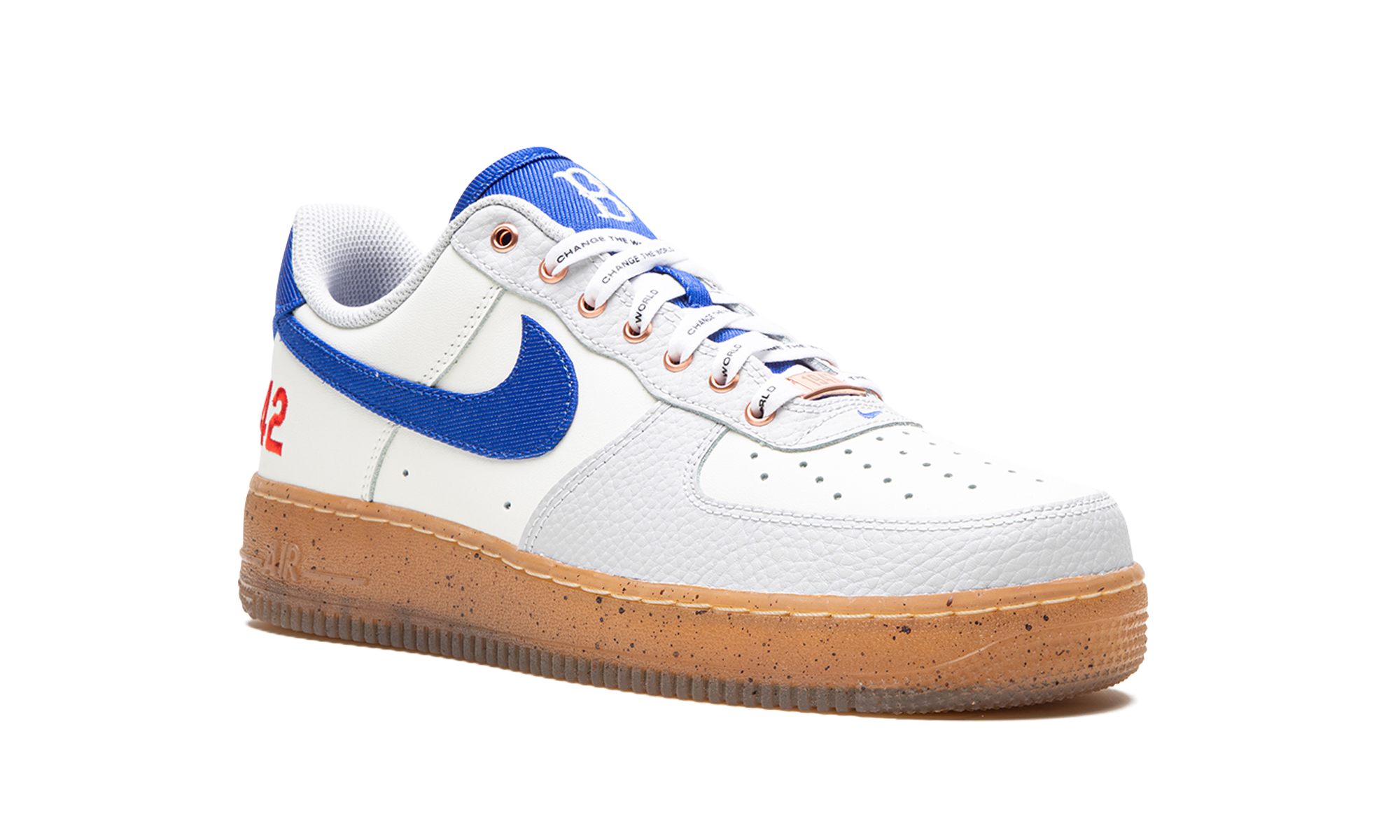 nike air force 1 low jackie robinson+FN1868-100+diagnol right view