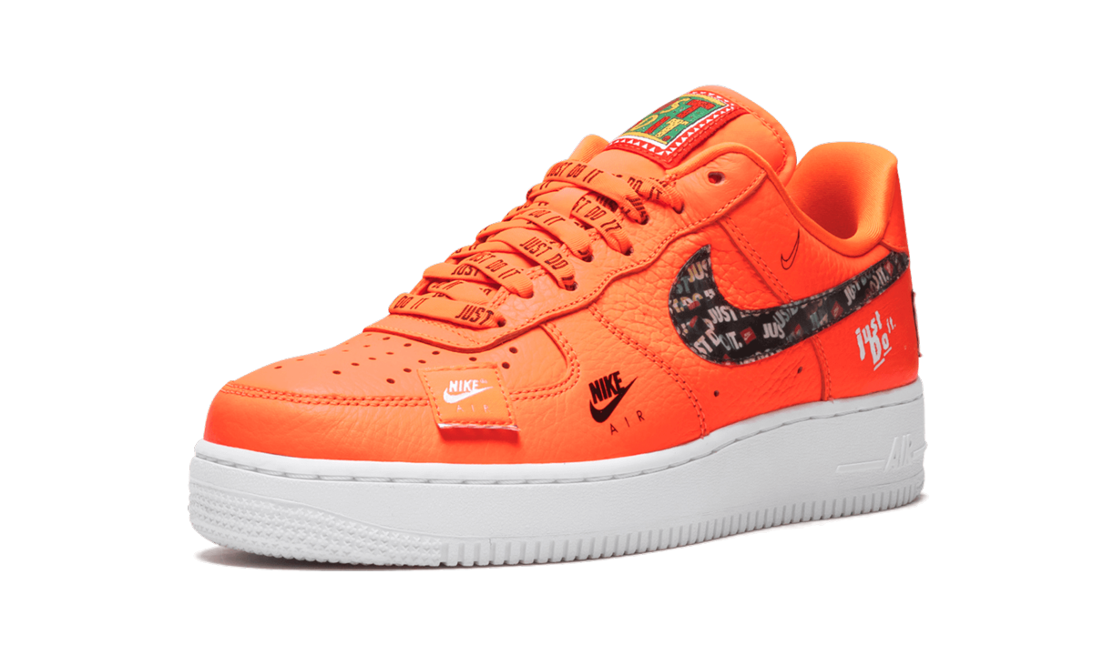nike air force 1 low just do it pack total orange+AR7719-800+left diagnol single view