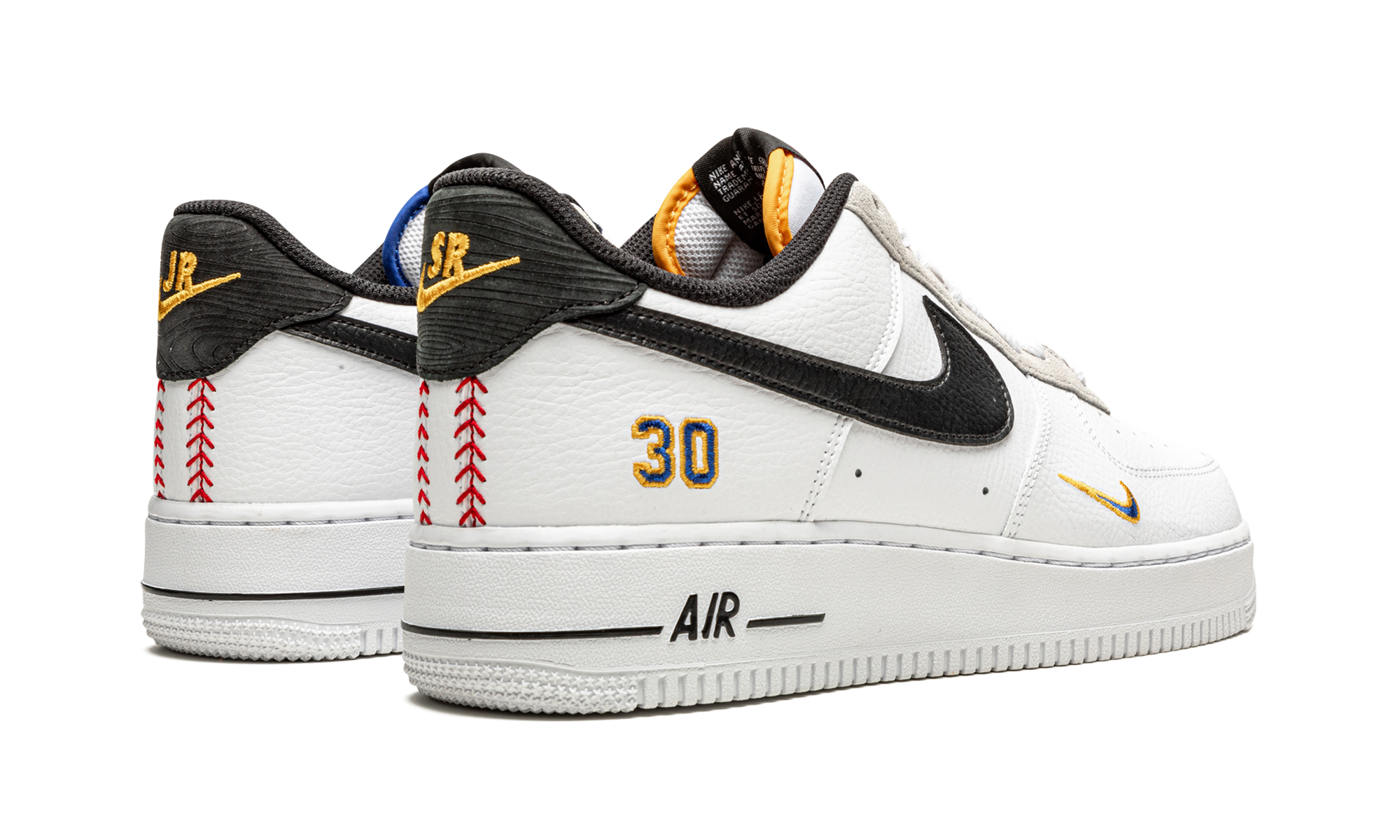 nike air force 1 low ken griffey jr and sr swingman+DJ5192-100+diagnol right behind view