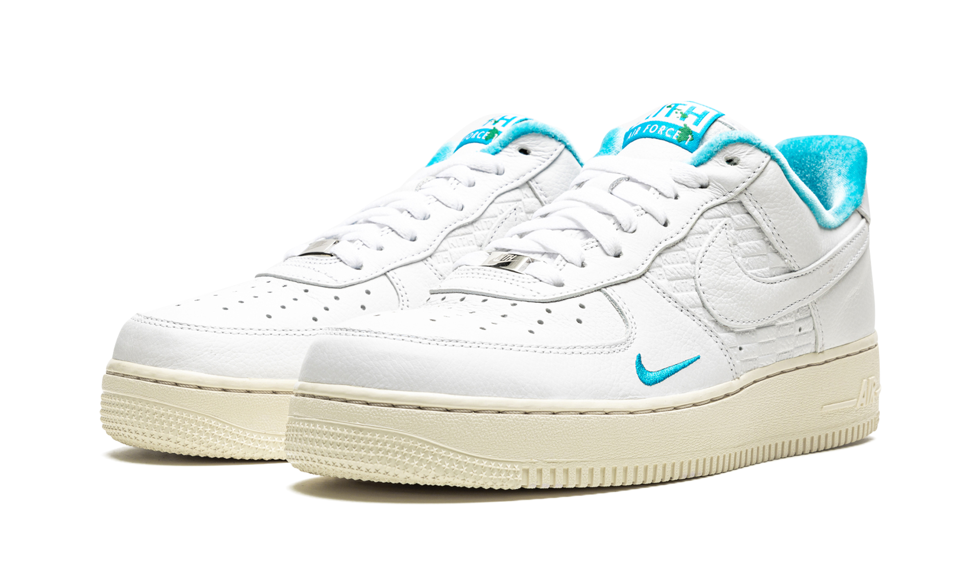 nike air force 1 low kith hawaii+DC9555-100+diagnol left view