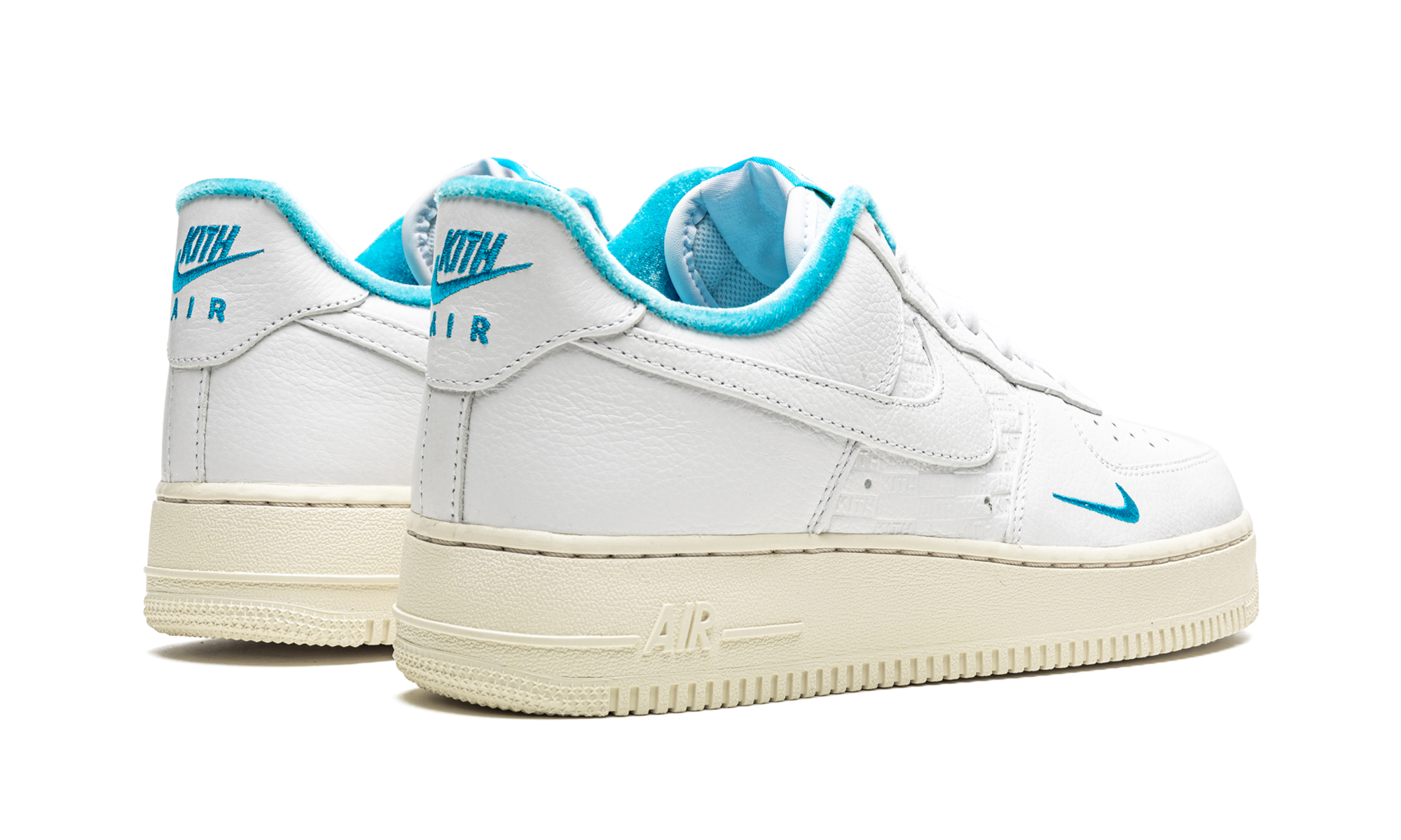 nike air force 1 low kith hawaii+DC9555-100+diagnol right behind view
