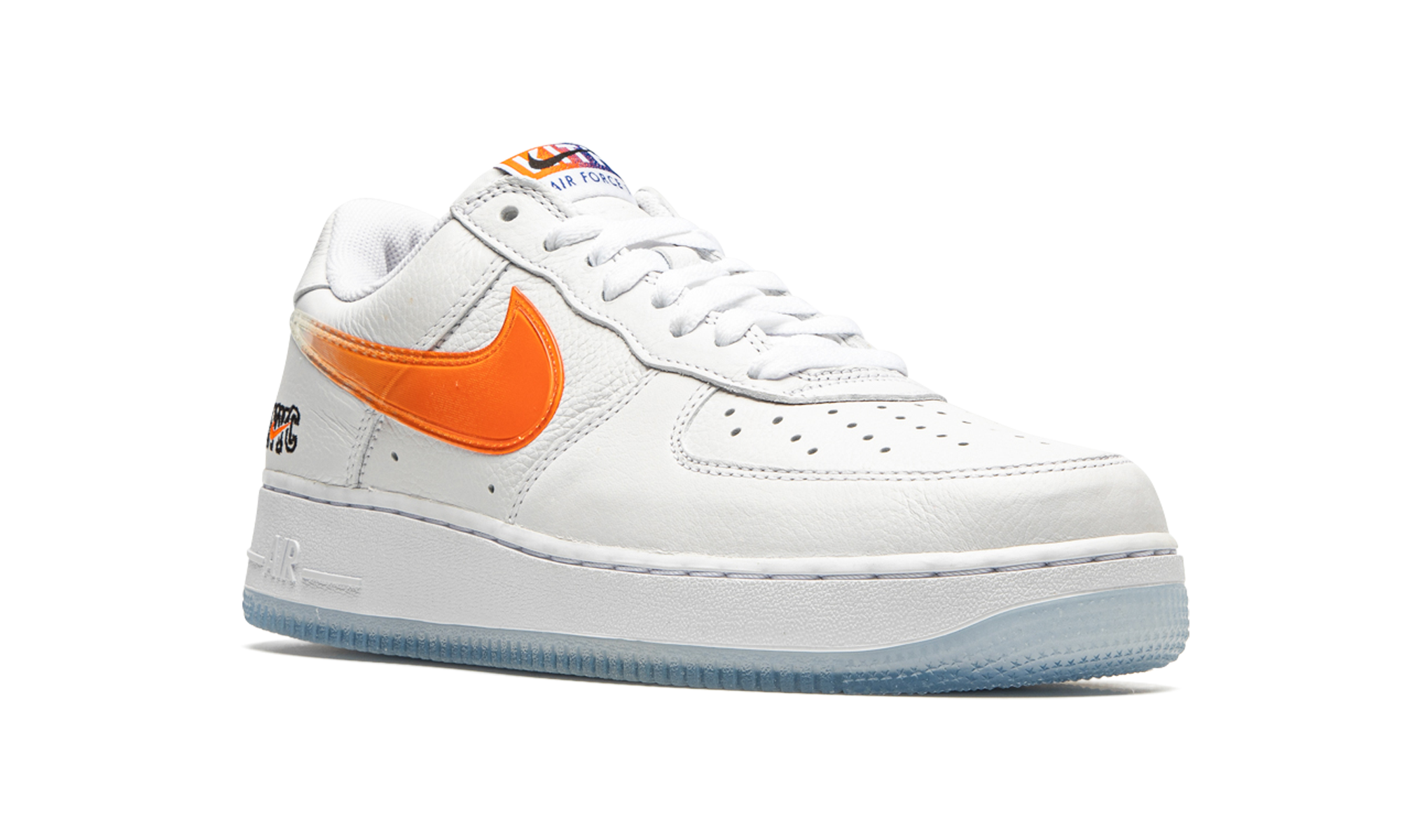 nike air force 1 low kith knicks home+CZ7928-100+diagnol right view