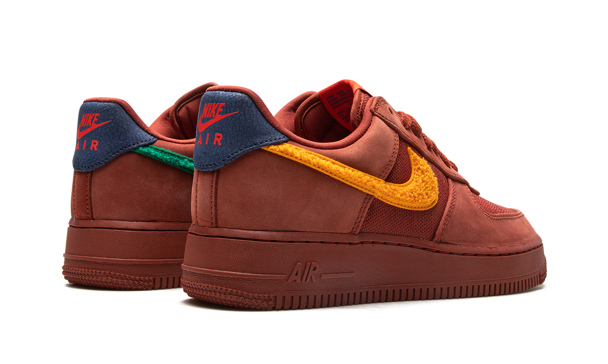nike air force 1 low la familia+DV5153-600+diagnol right behind view