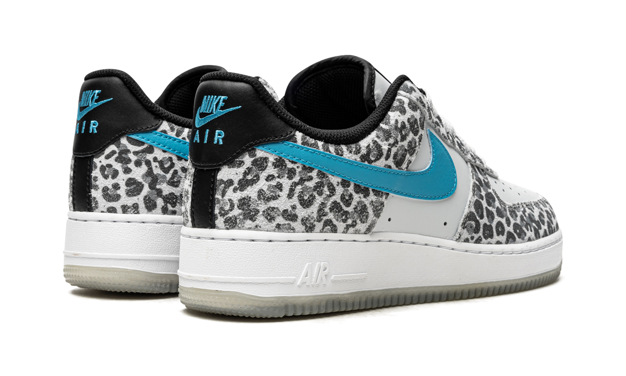 nike air force 1 low leopard+DJ6192-001+diagnol right behind view