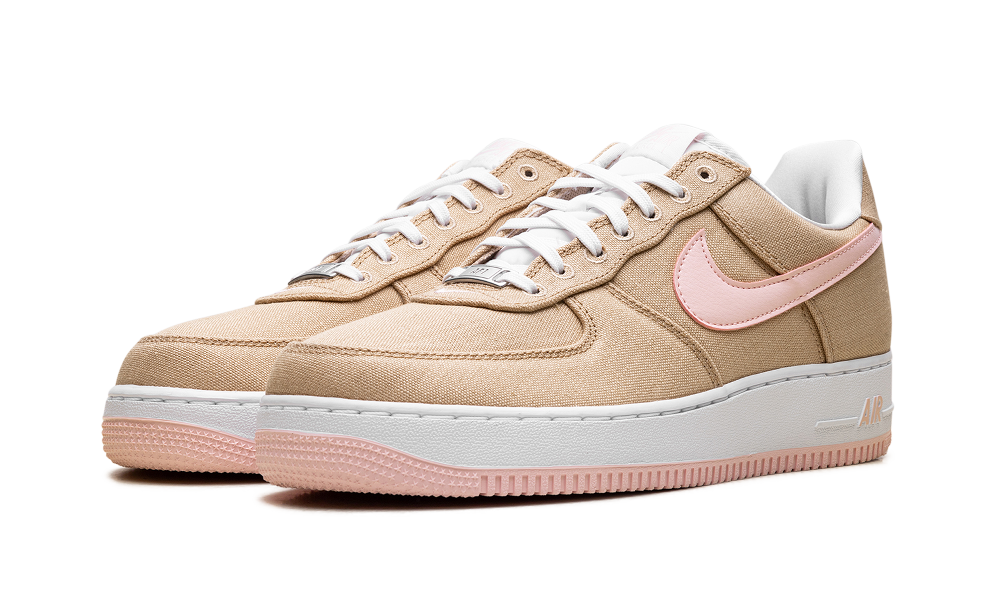 nike air force 1 low linen canvas+HV2021-200+diagnol left view