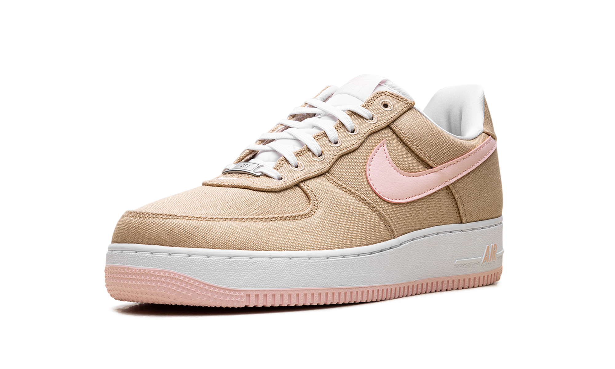 nike air force 1 low linen canvas+HV2021-200+left diagnol single view