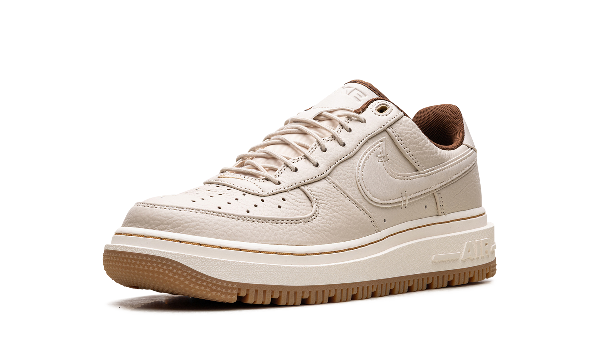 nike air force 1 low luxe pearl white+DB4109-200+left diagnol single view