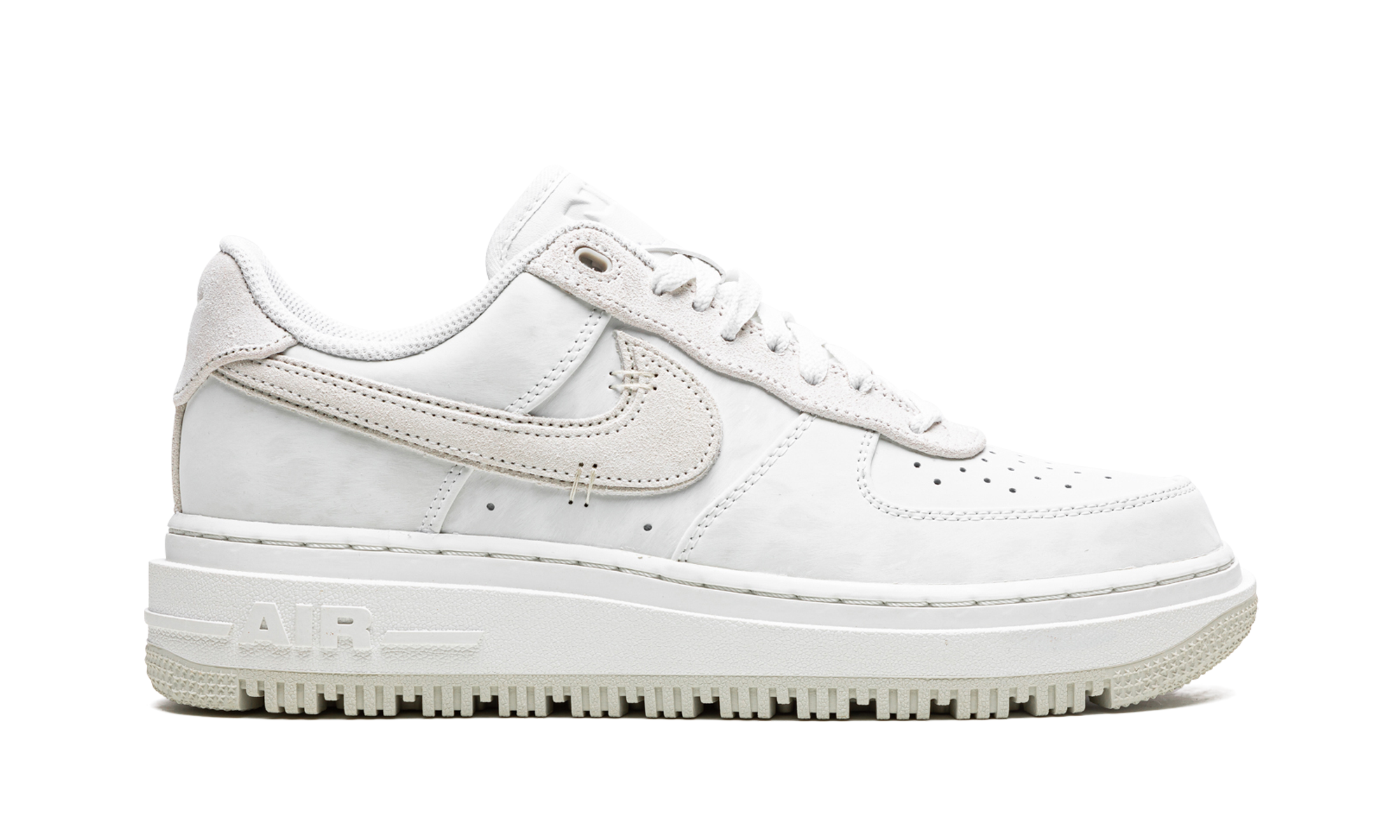 nike air force 1 low luxe summit white light bone+DD9605-100+right view
