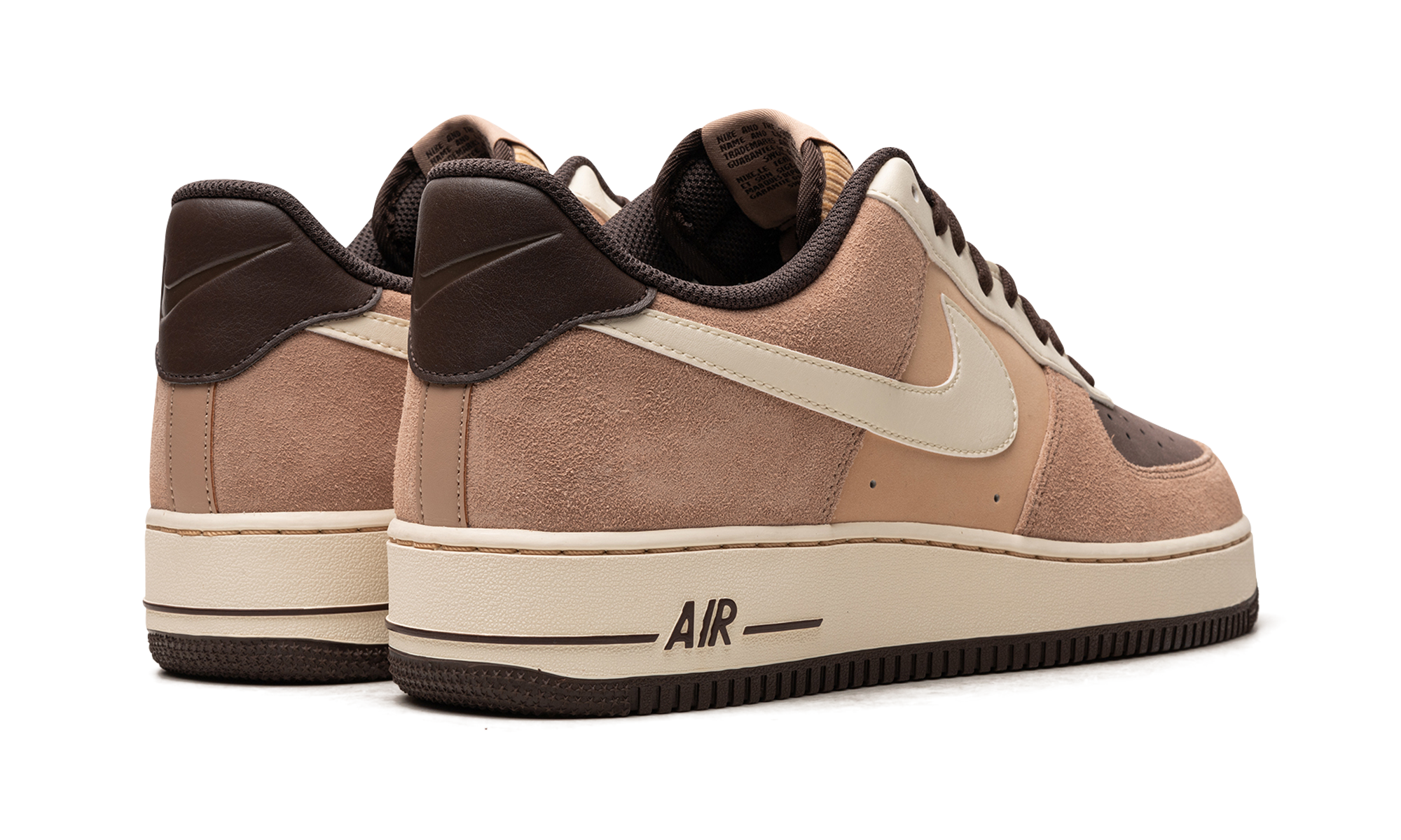 nike air force 1 low lv8 emb hemp coconut milk+FB8878-200+diagnol right behind view