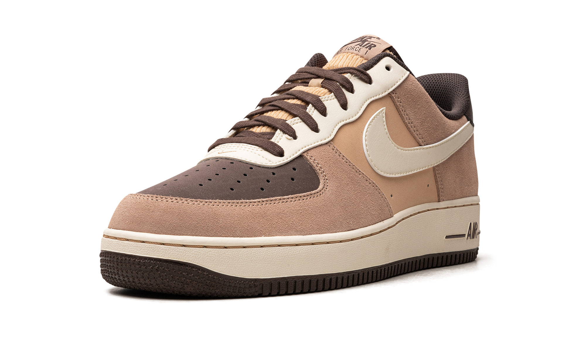 nike air force 1 low lv8 emb hemp coconut milk+FB8878-200+left diagnol single view