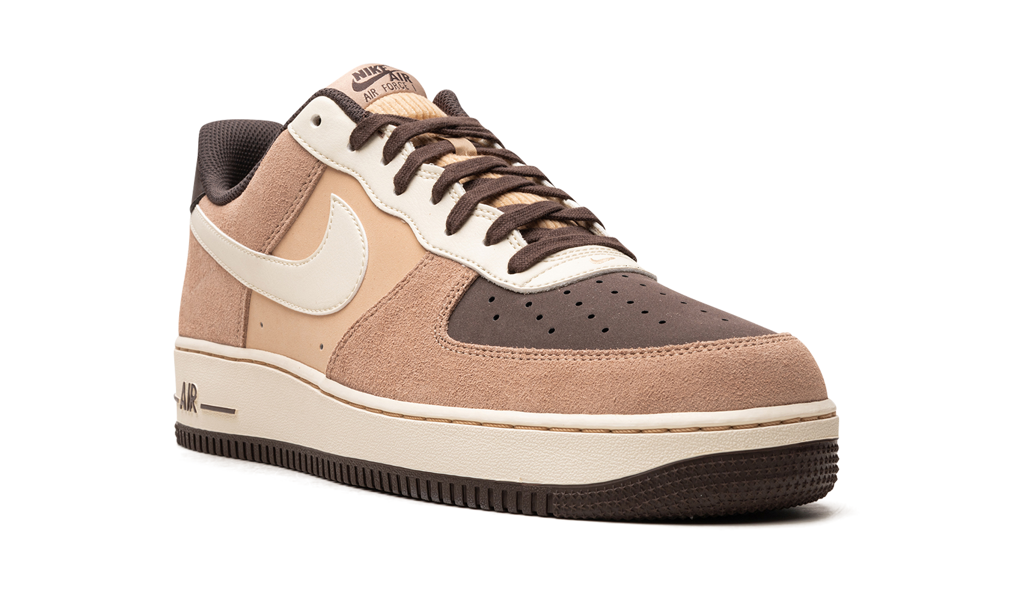 nike air force 1 low lv8 emb hemp coconut milk+FB8878-200+diagnol right view