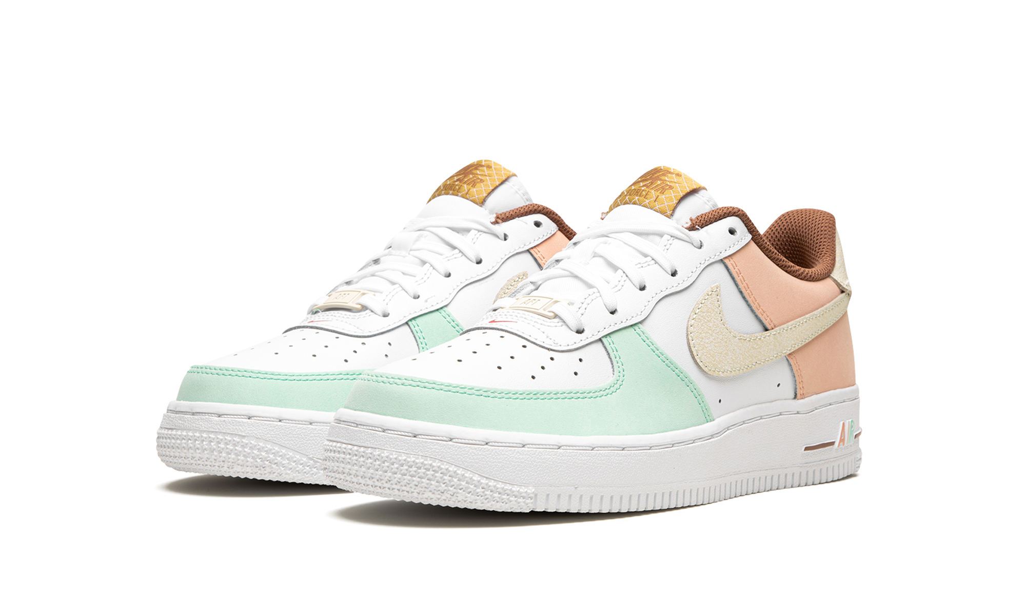 nike air force 1 low lv8 ice cream gs+DX3727-100+diagnol left view