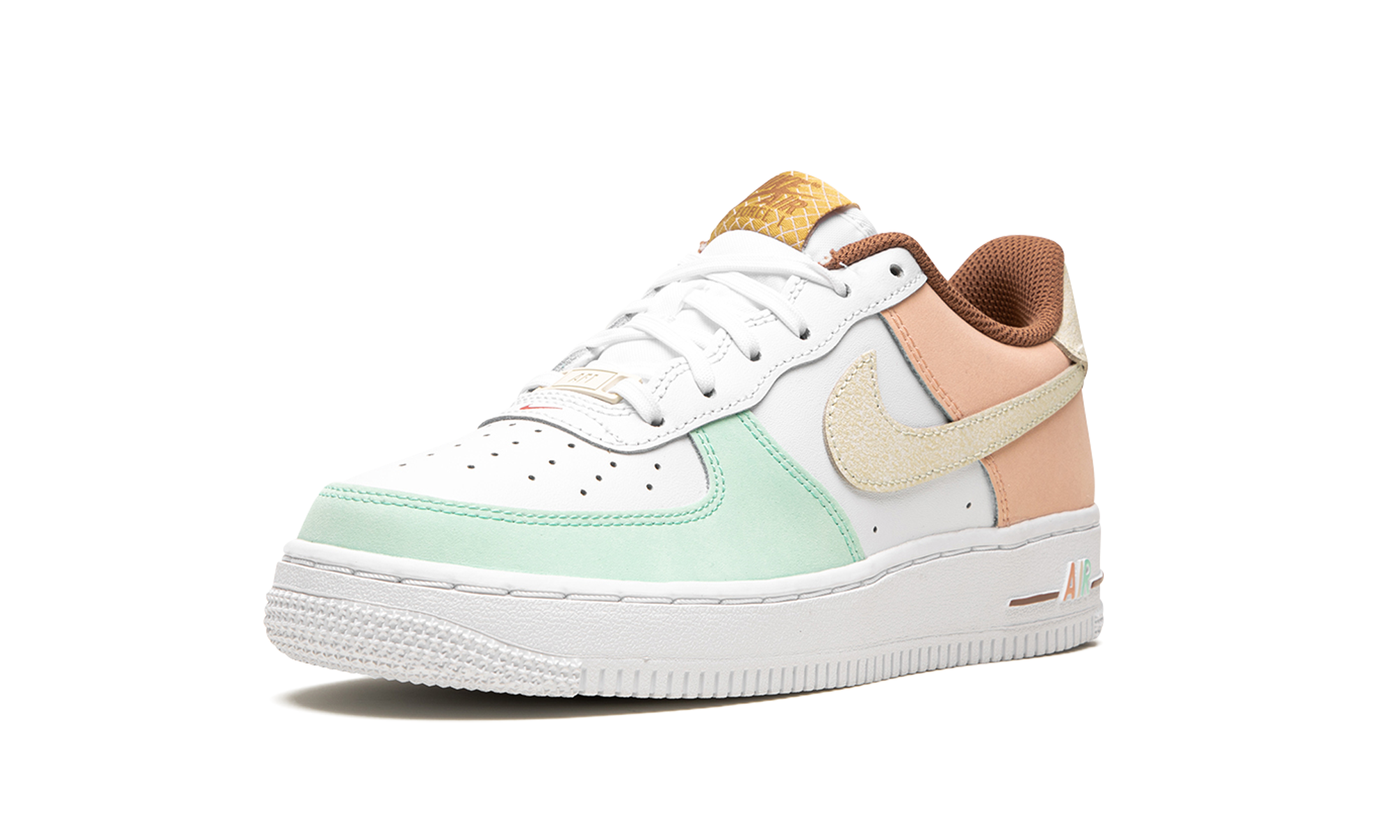 nike air force 1 low lv8 ice cream gs+DX3727-100+left diagnol single view