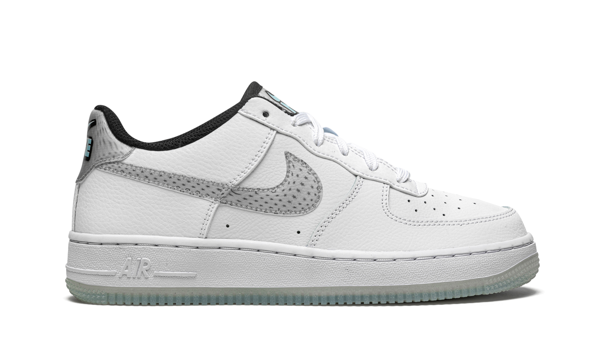 nike air force 1 low lv8 ksa white glacier blue gs+CW5909-100+right view