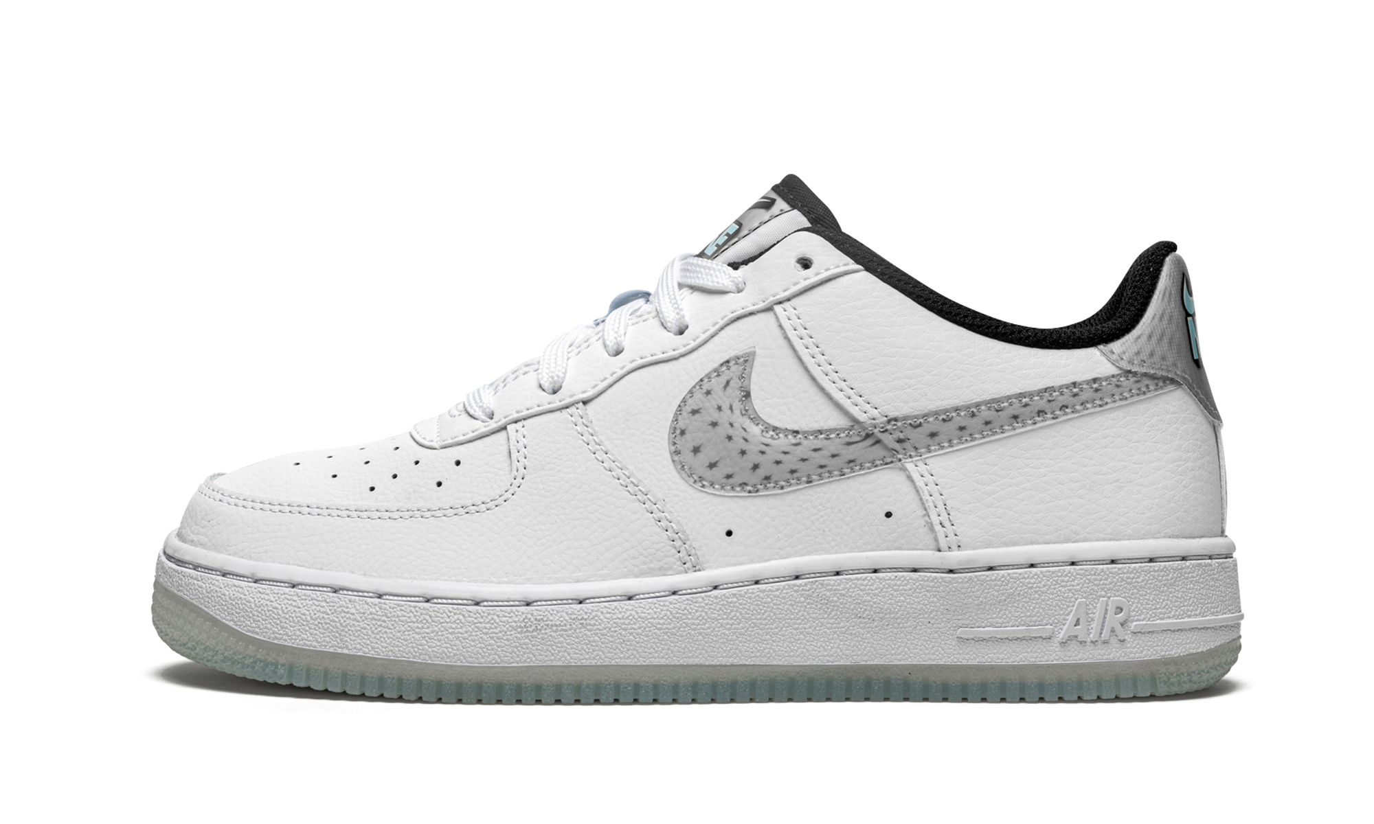 nike air force 1 low lv8 ksa white glacier blue gs+CW5909-100+diagnol right view 1