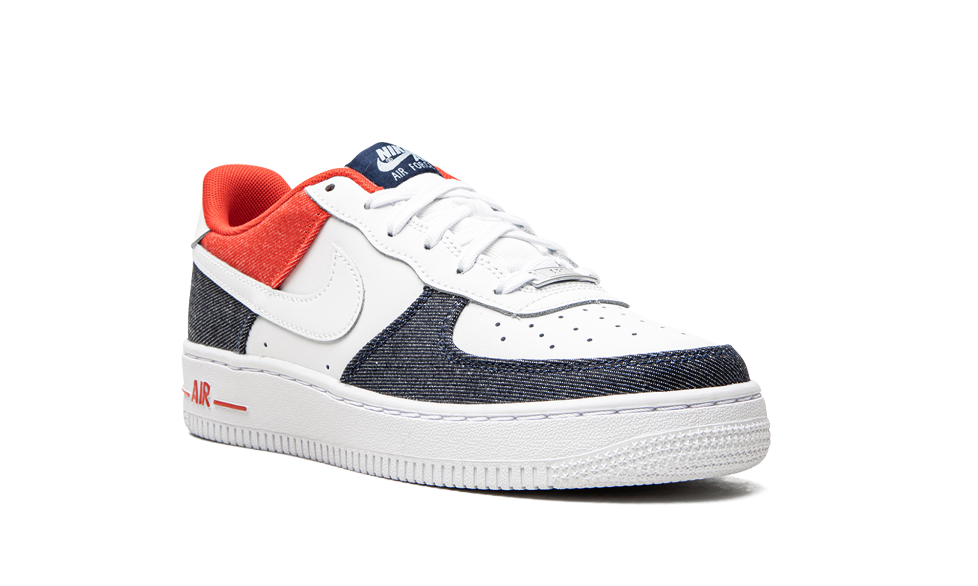 nike air force 1 low lv8 usa gs+DJ5180-100+diagnol right view