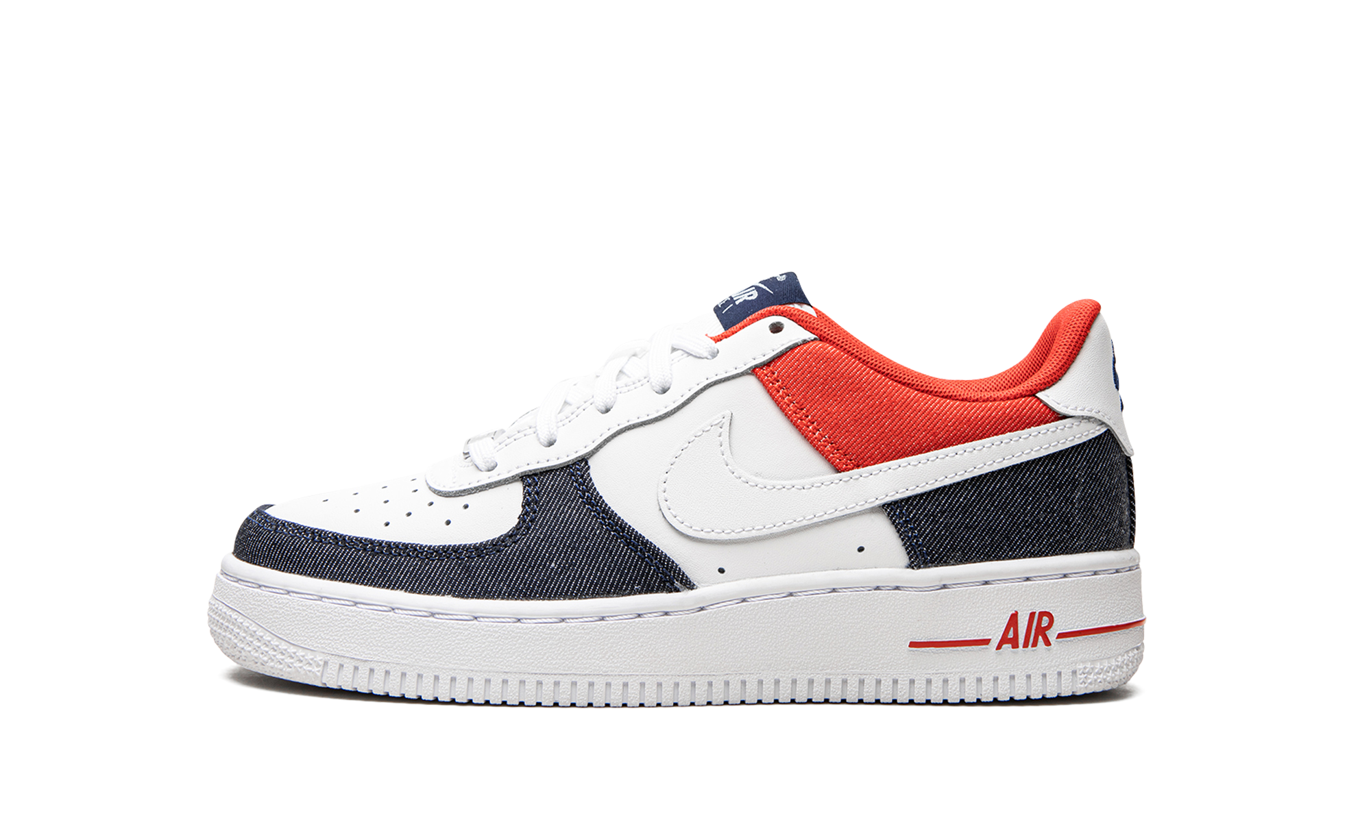 nike air force 1 low lv8 usa gs+DJ5180-100+diagnol right view 1