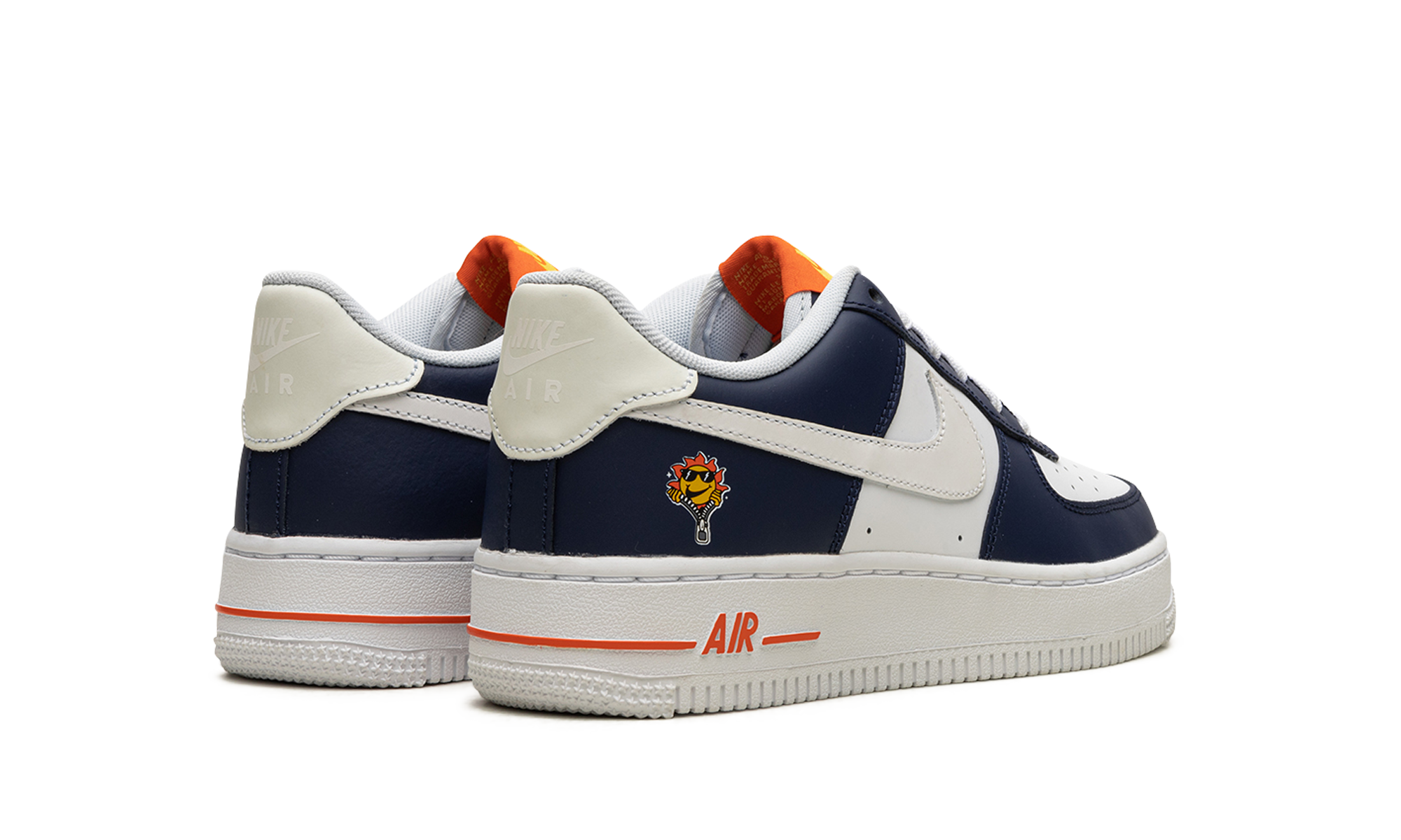 nike air force 1 low lv8 uv reactive gs+FN7239-410+diagnol right behind view