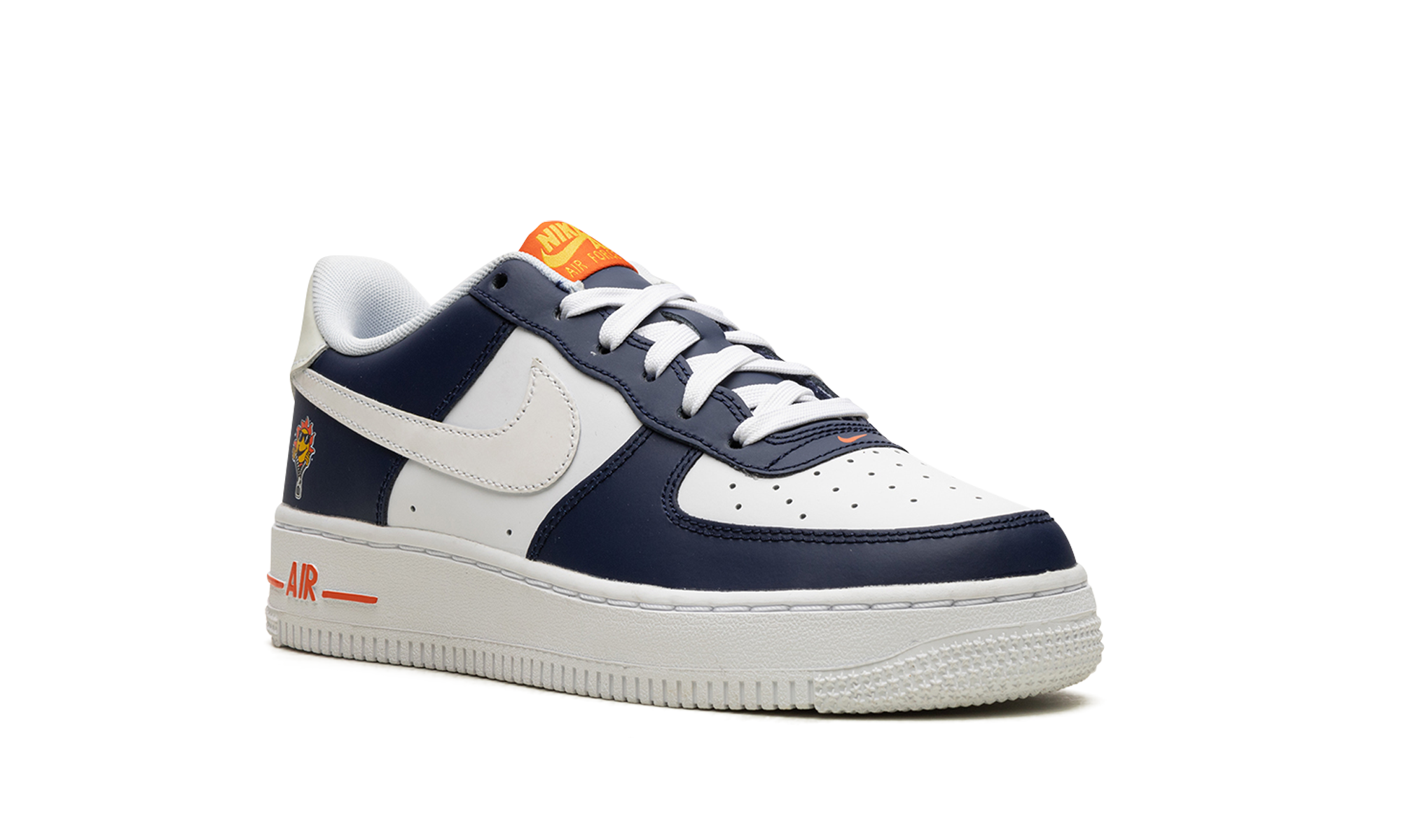 nike air force 1 low lv8 uv reactive gs+FN7239-410+diagnol right view