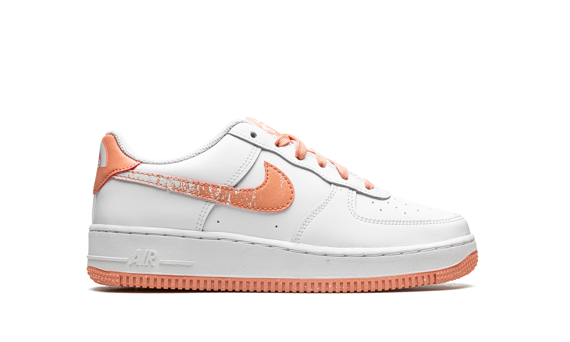 nike air force 1 low lv8 white light madder root gs+DM0985-100+right view