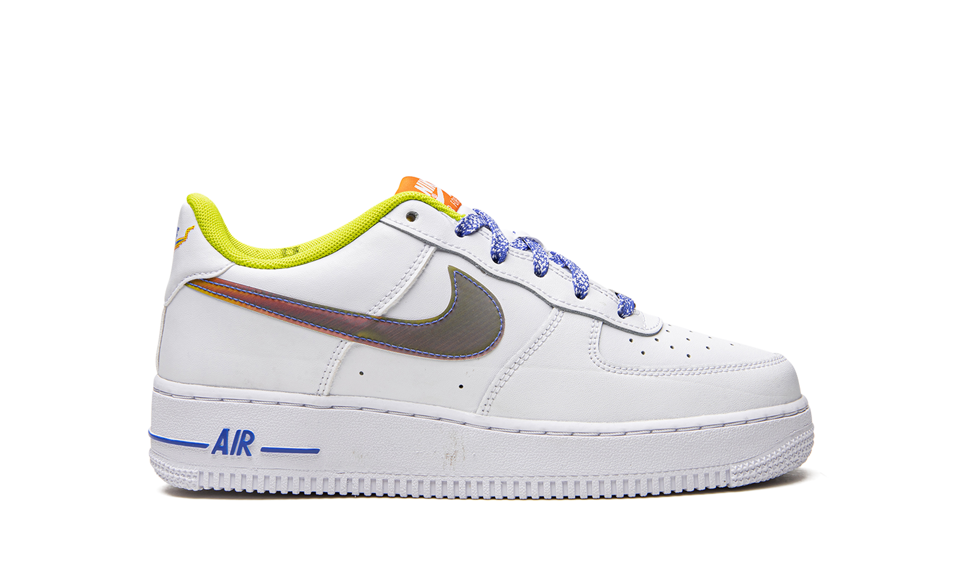 nike air force 1 low lv8 white magma orange gs+DQ7767-100+right view