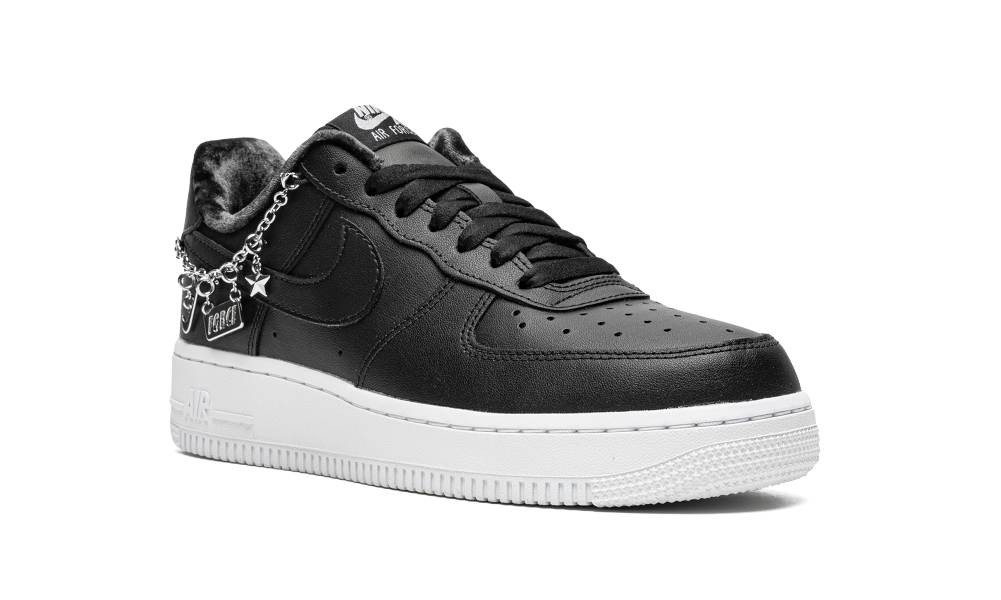 nike air force 1 low lx black pendant women s+DD1525-001+diagnol right view