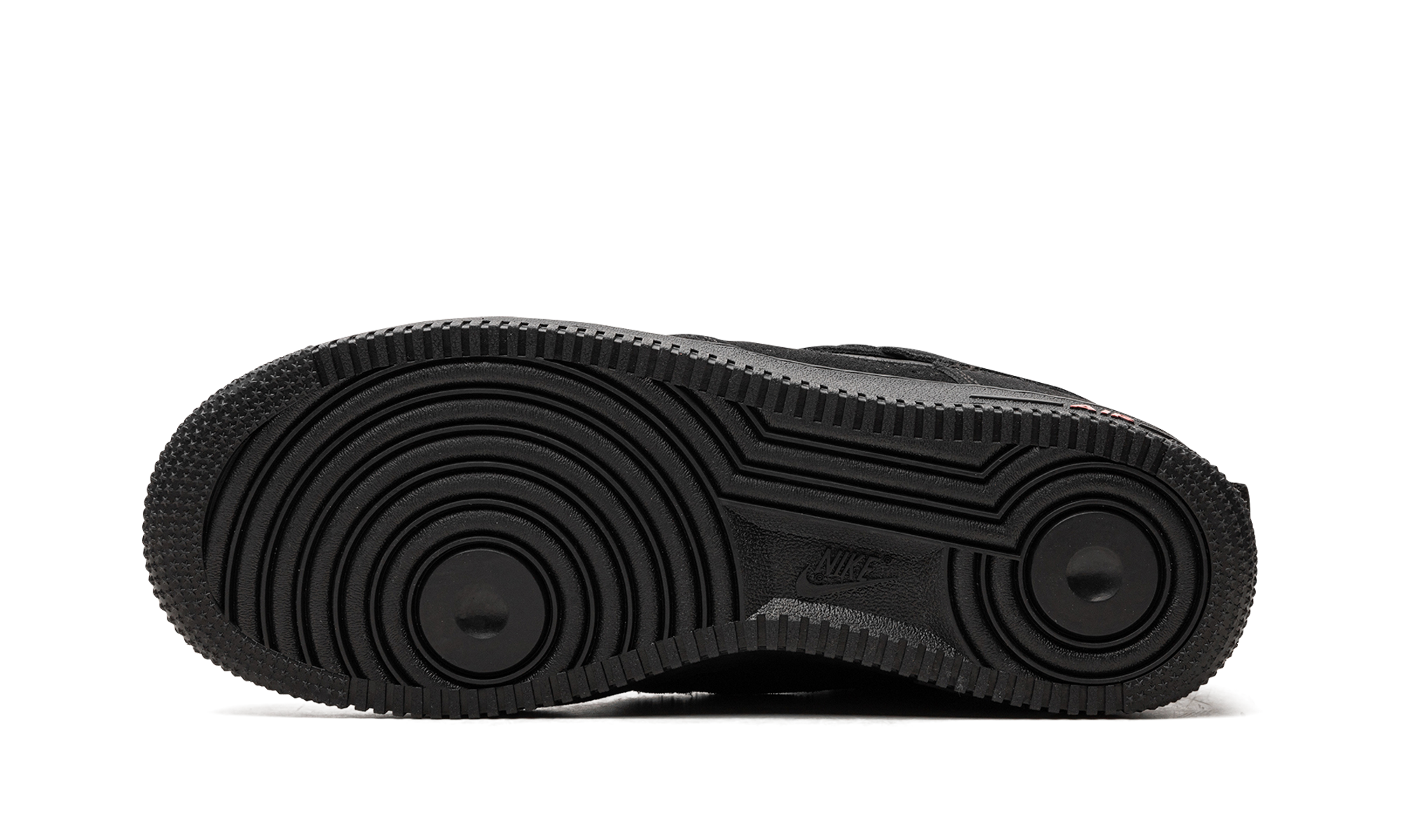nike air force 1 low multi swoosh black crimson+DZ4514-001+bottom view
