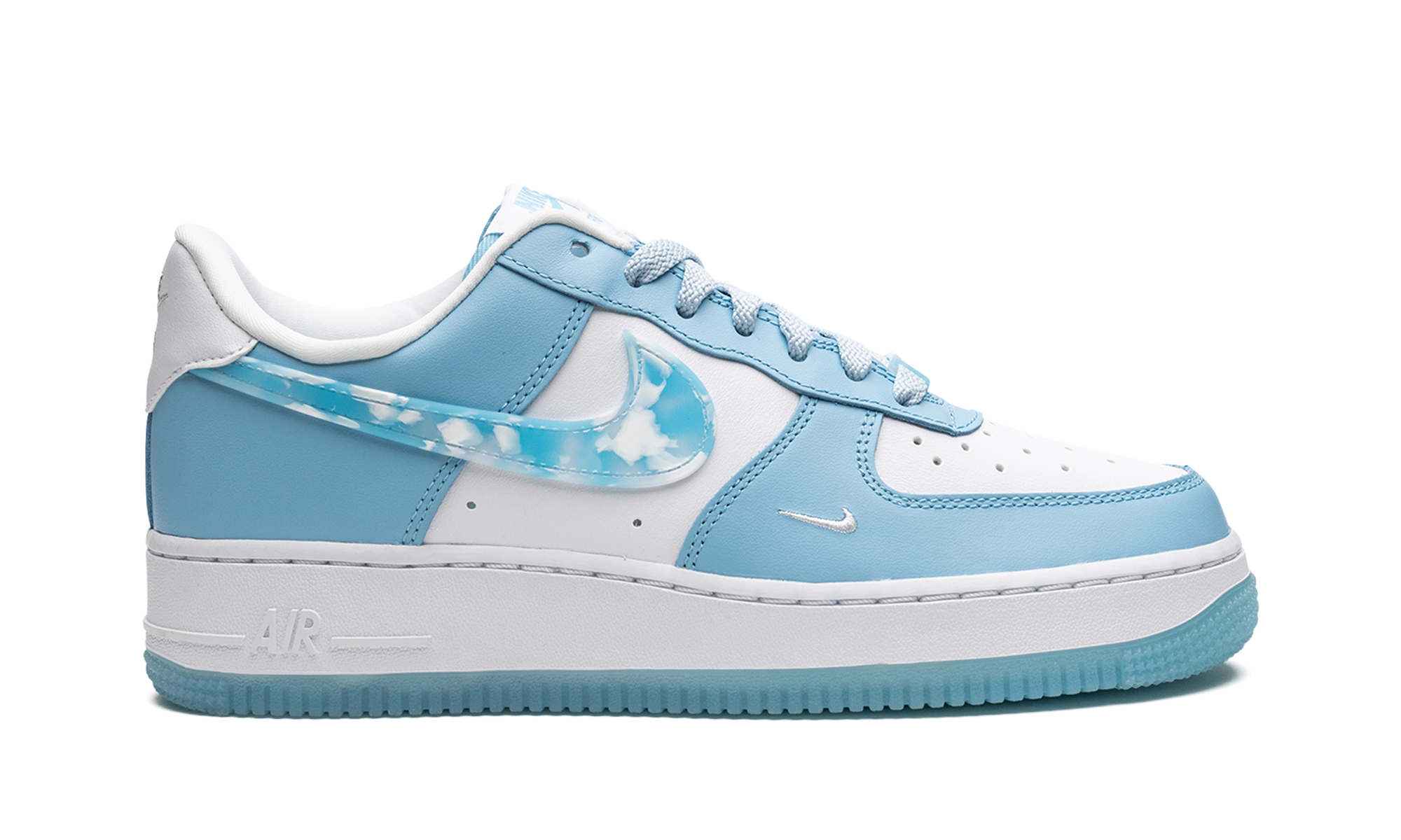 nike air force 1 low nail art white blue women s+DX2937-100+right view