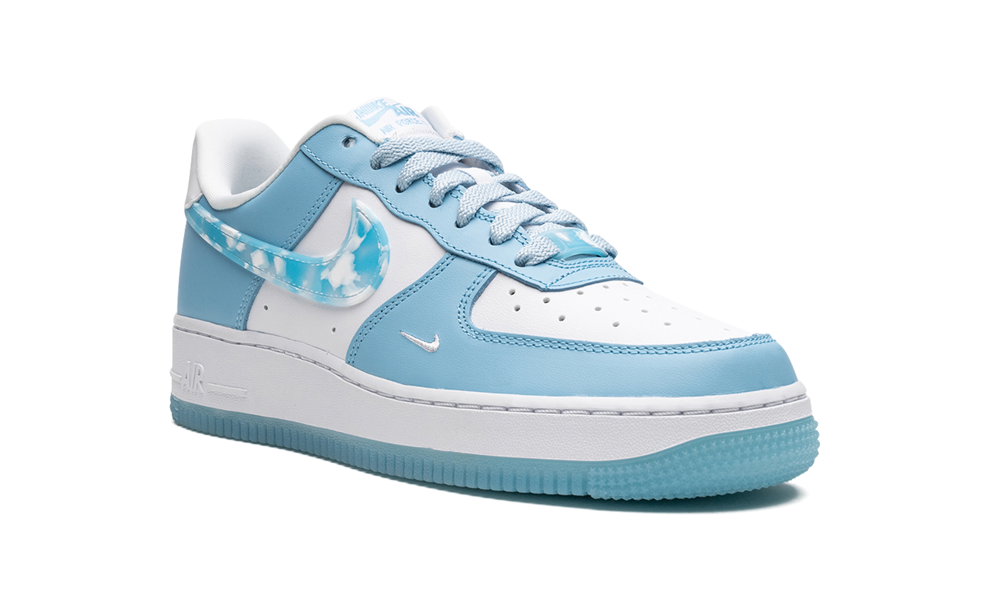 nike air force 1 low nail art white blue women s+DX2937-100+diagnol right view